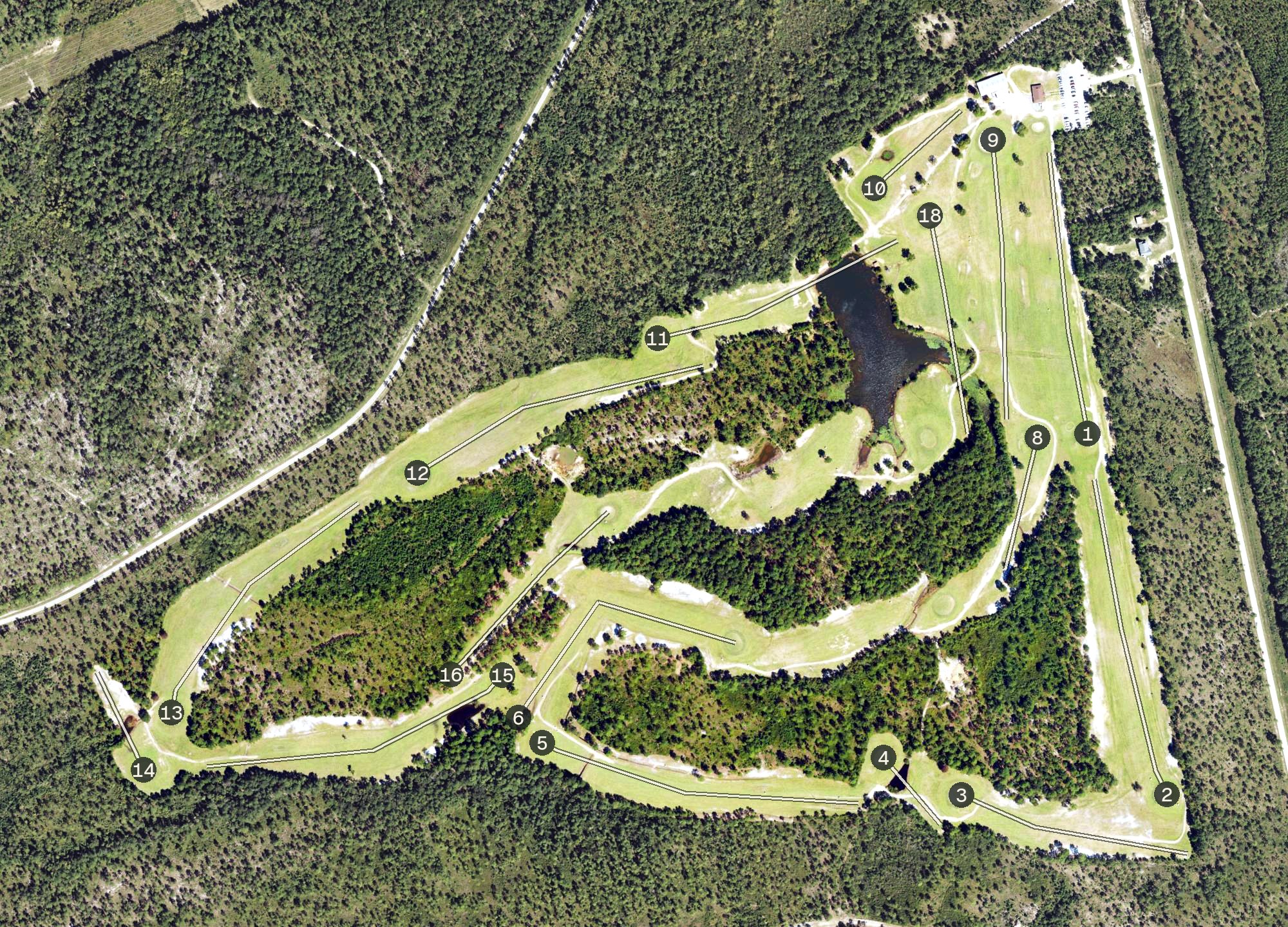 Aerial view of Olde Fort, NC