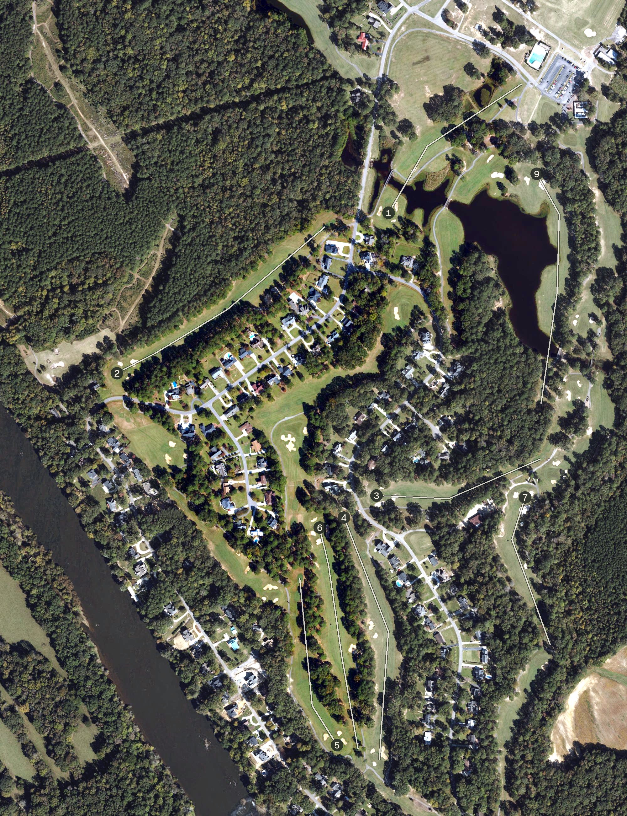 Aerial view of Orange Course, NC