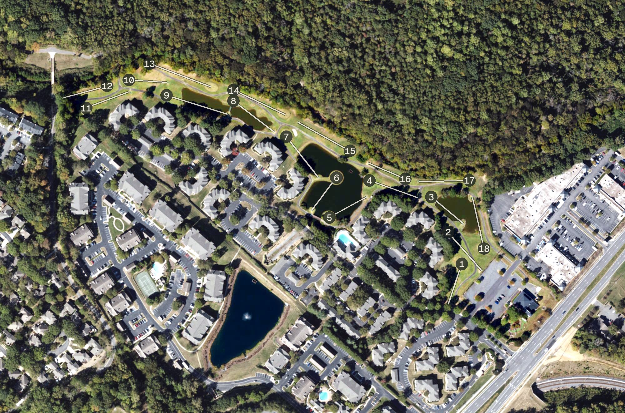 Aerial view of Paradise Valley, NC