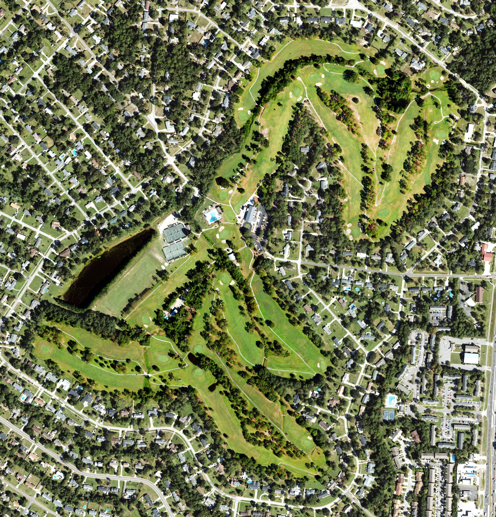 Aerial view of Pine Valley Country Club, NC