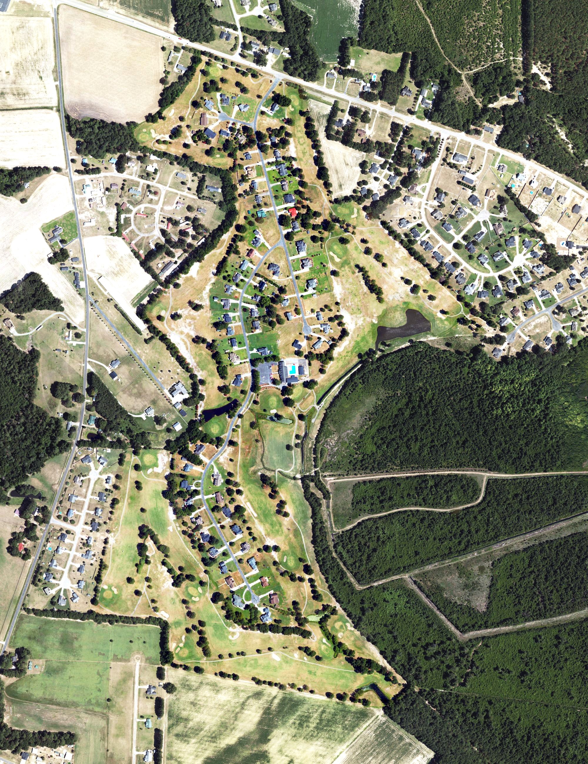Aerial view of Sandy Ridge Country Club, NC