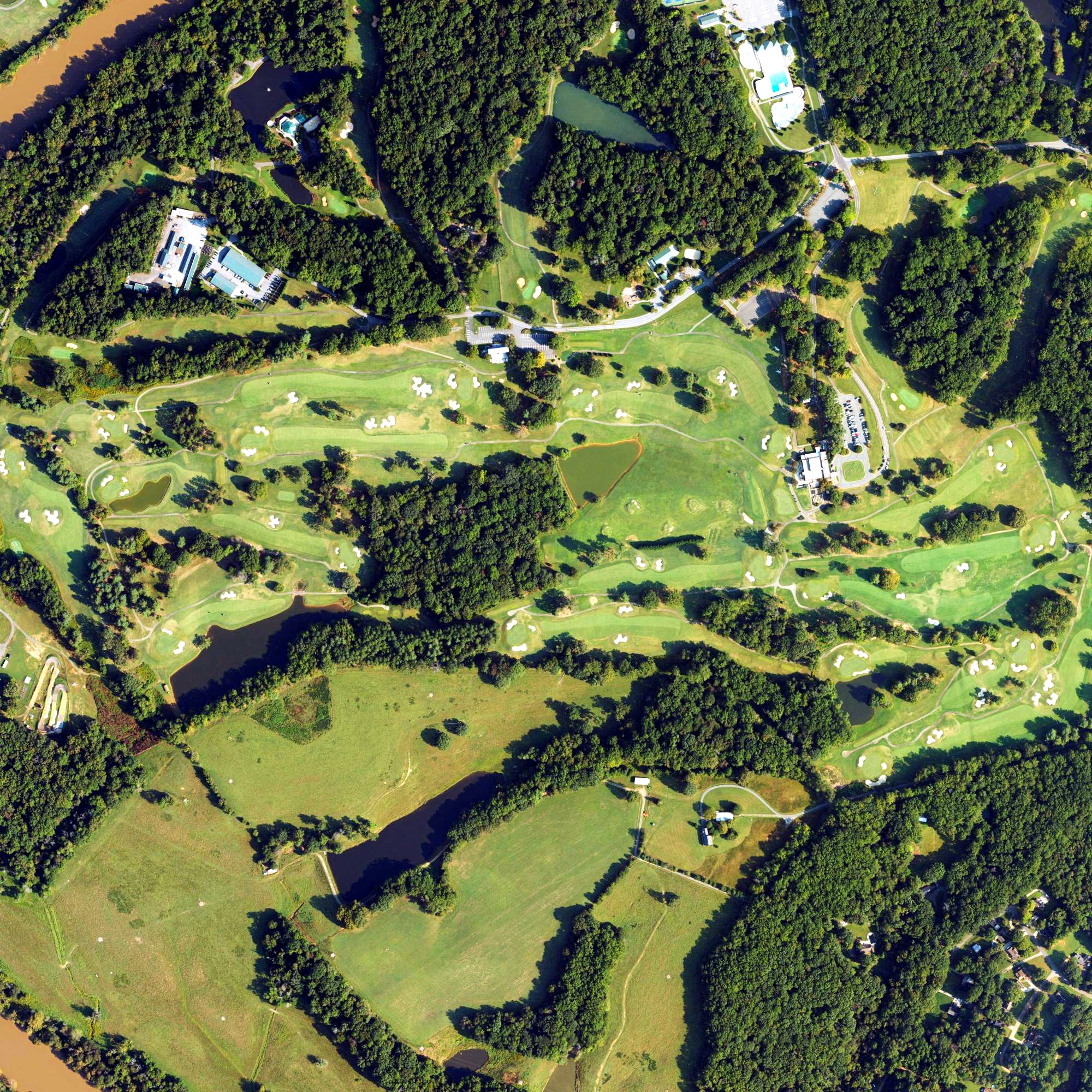 Aerial view of Tanglewood Championship Course, NC