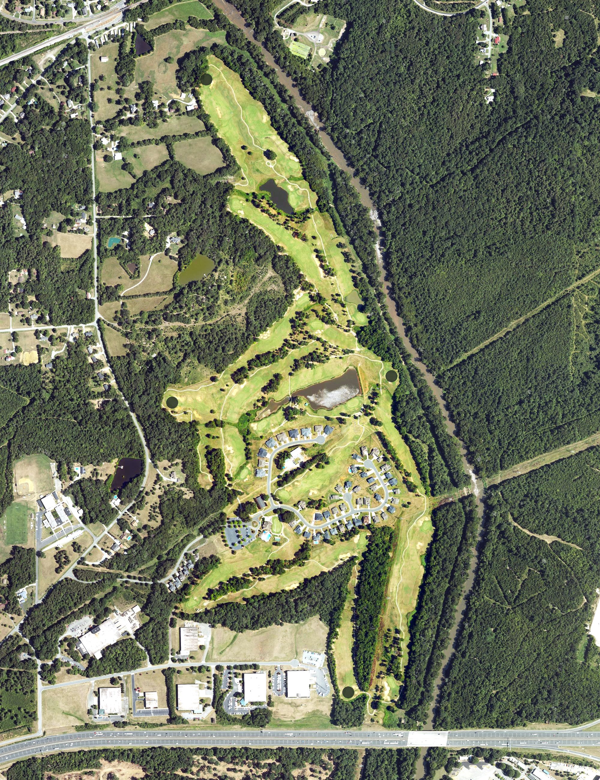Aerial view of The Challenge Golf Club, NC