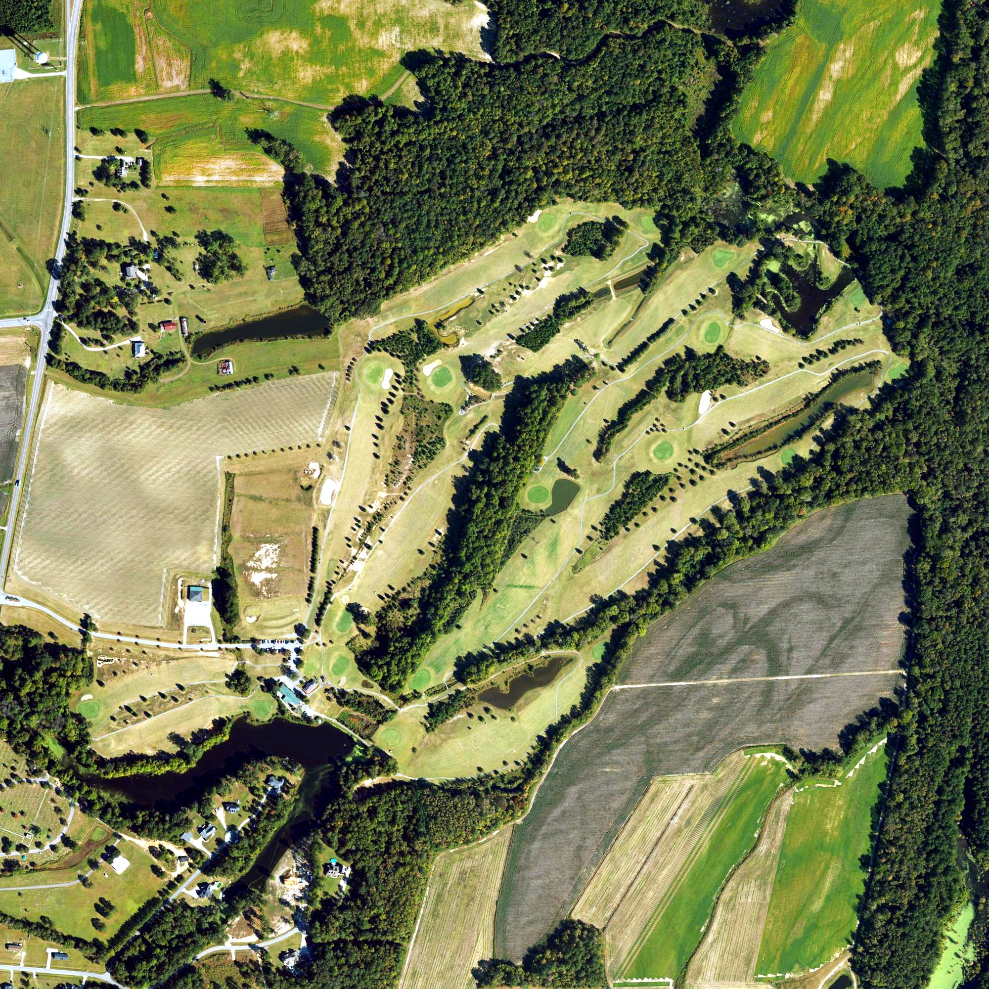 Aerial view of The Links at Cotton Valley, NC
