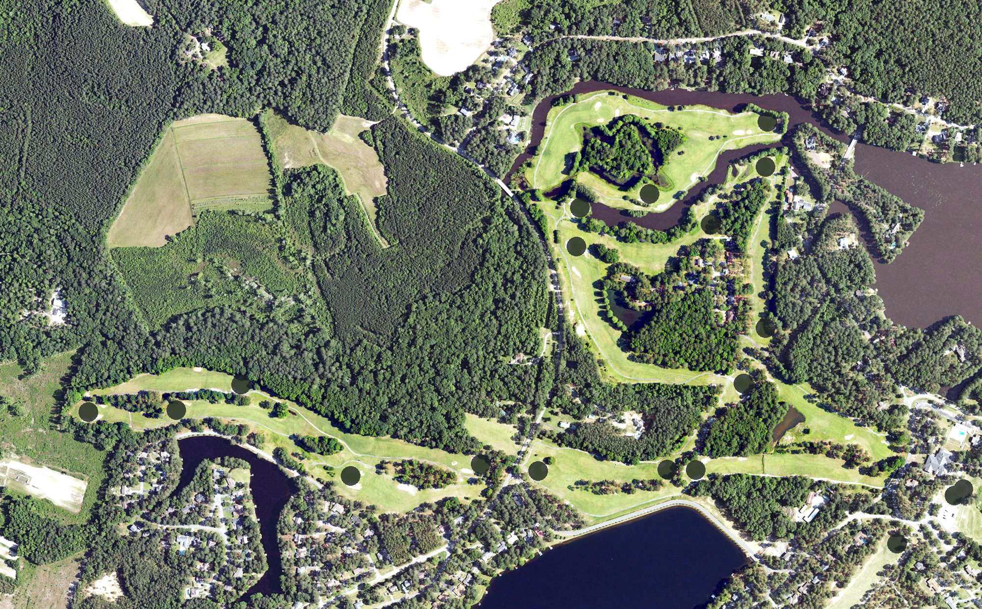 Aerial view of The River Course, NC