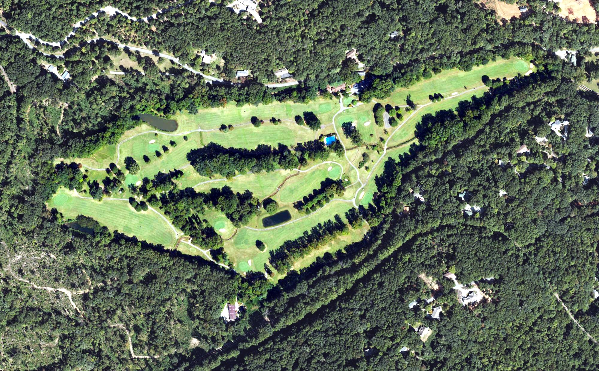 Aerial view of Tryon Country Club, NC