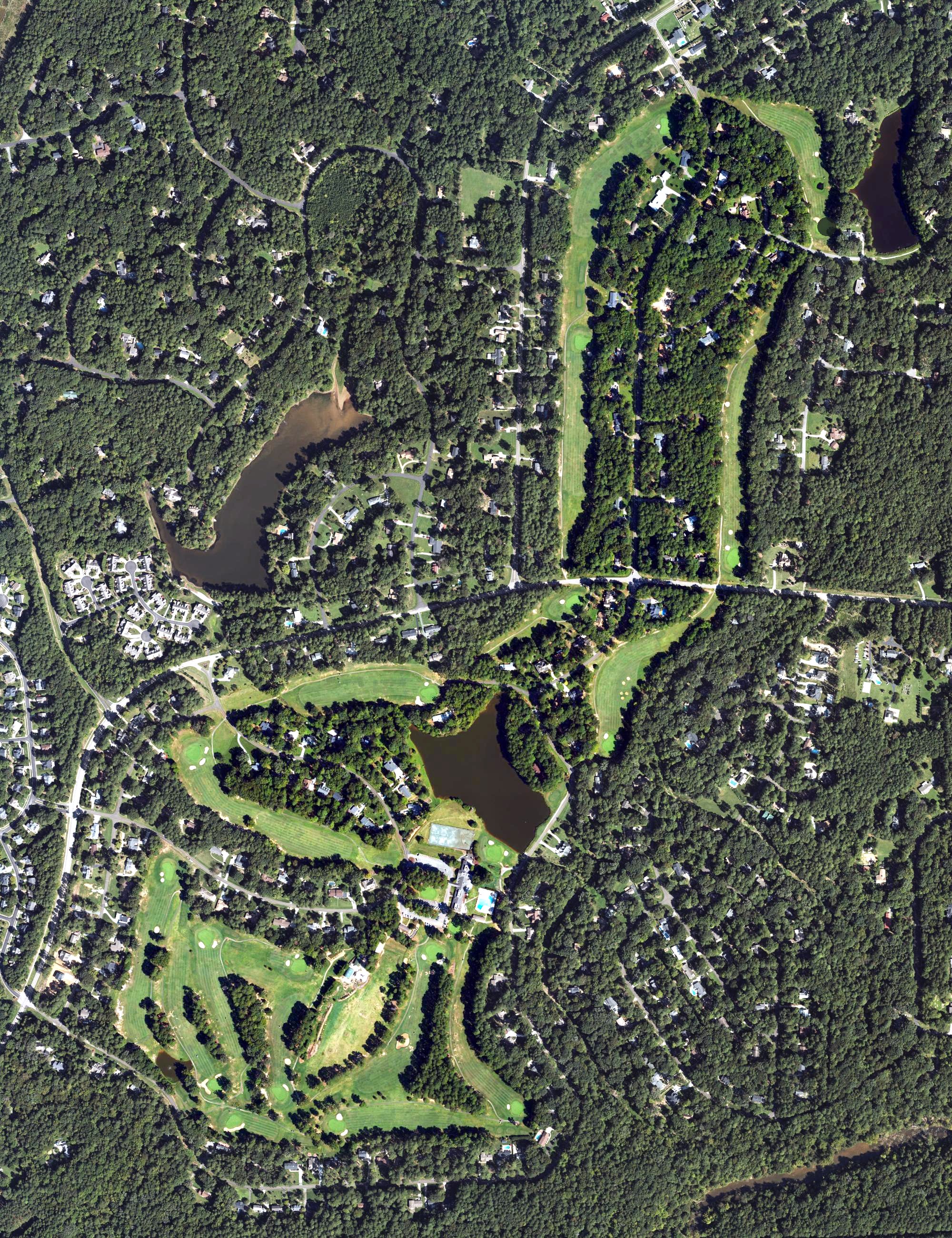 Aerial view of Umstead Pines Golf & Swim Club, NC