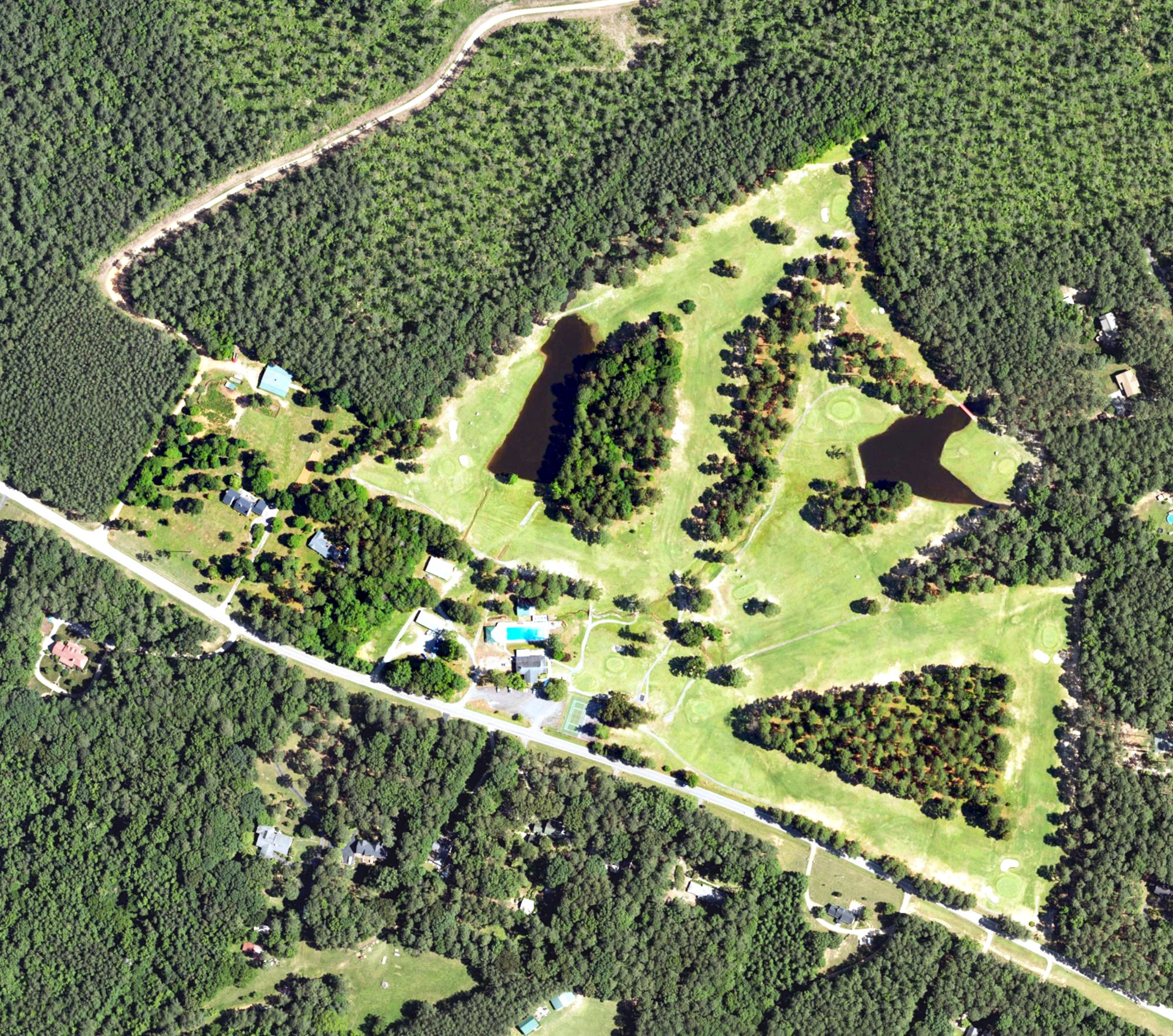 Aerial view of Warrenton Golf Club, NC