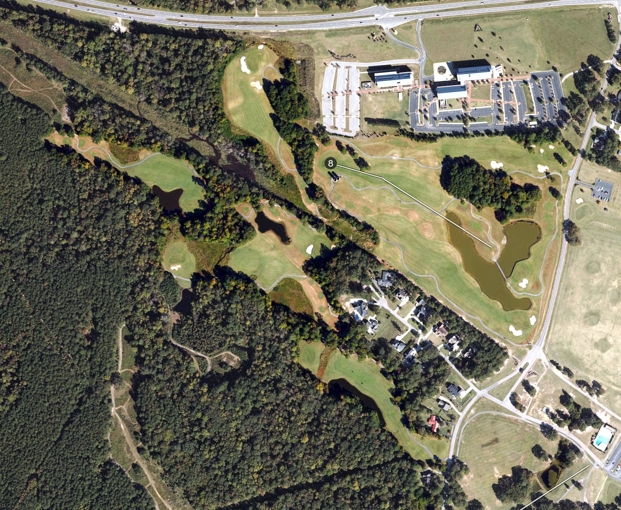 Aerial view of White Course, NC