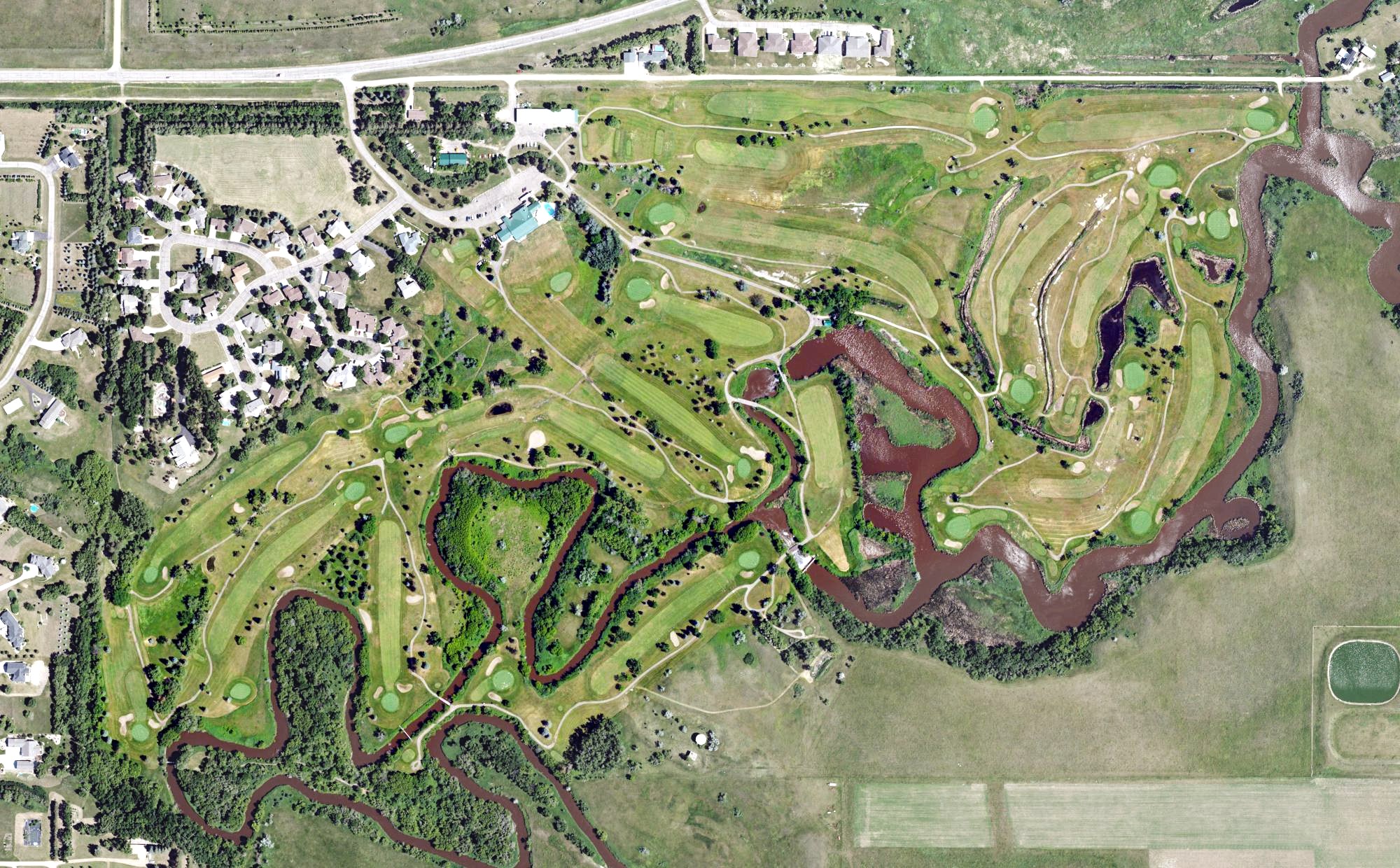 Aerial view of Apple Creek Country Club, ND
