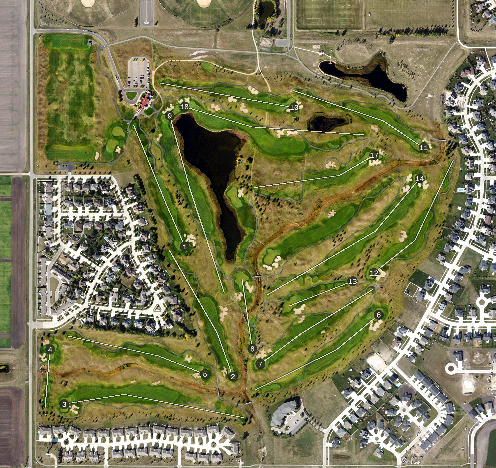 Aerial view of King's Walk, ND