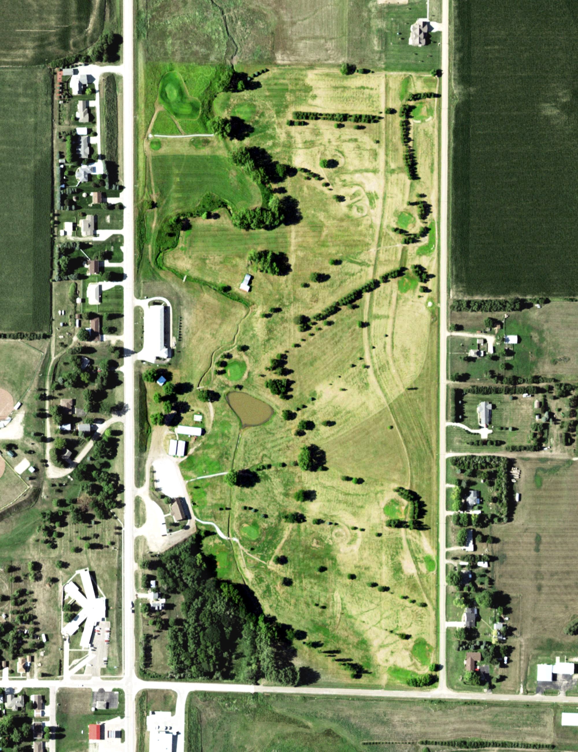 Aerial view of Ash Hollow Golf Course, NE