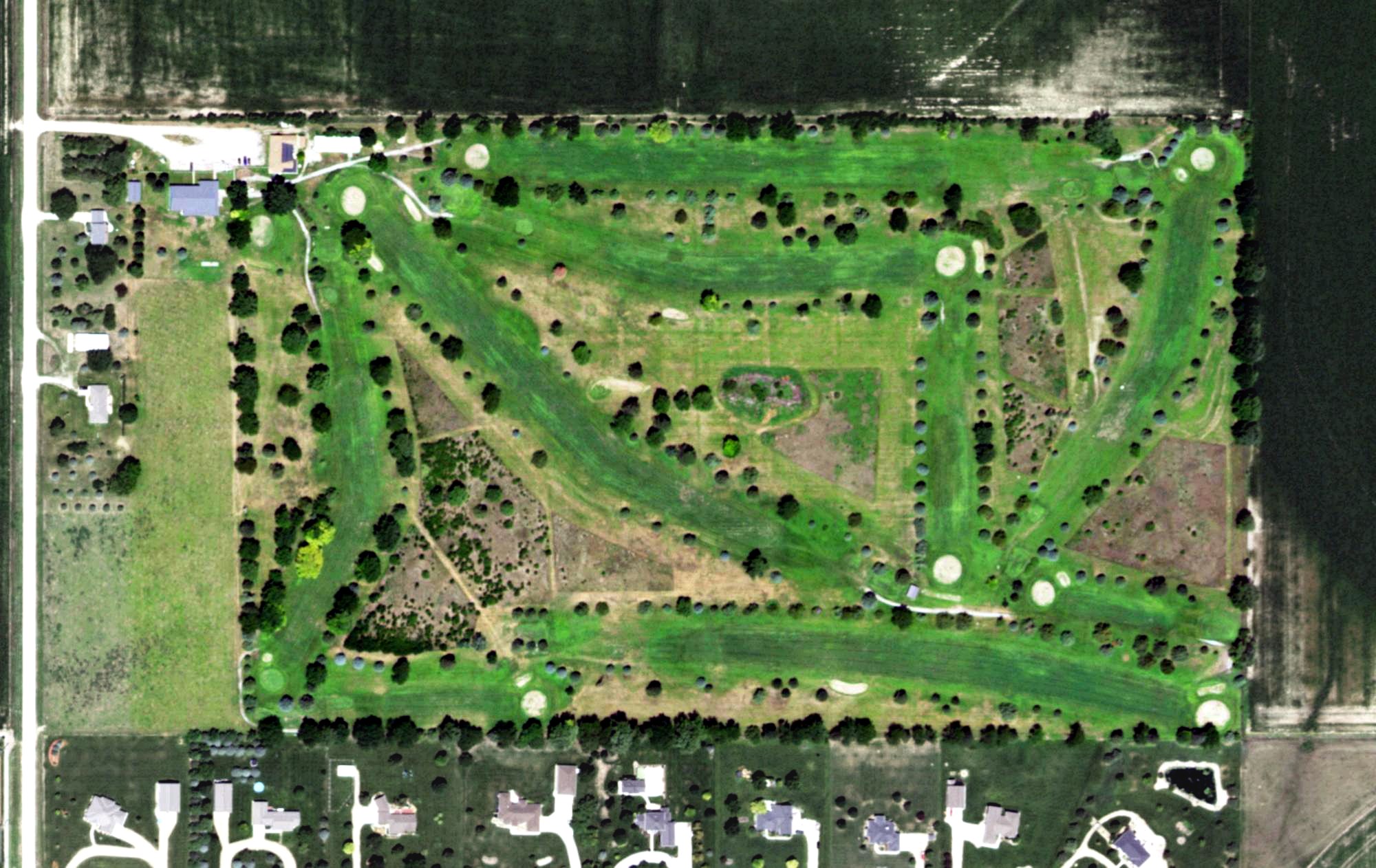 Aerial view of Buffalo Ridge Golf Course, NE
