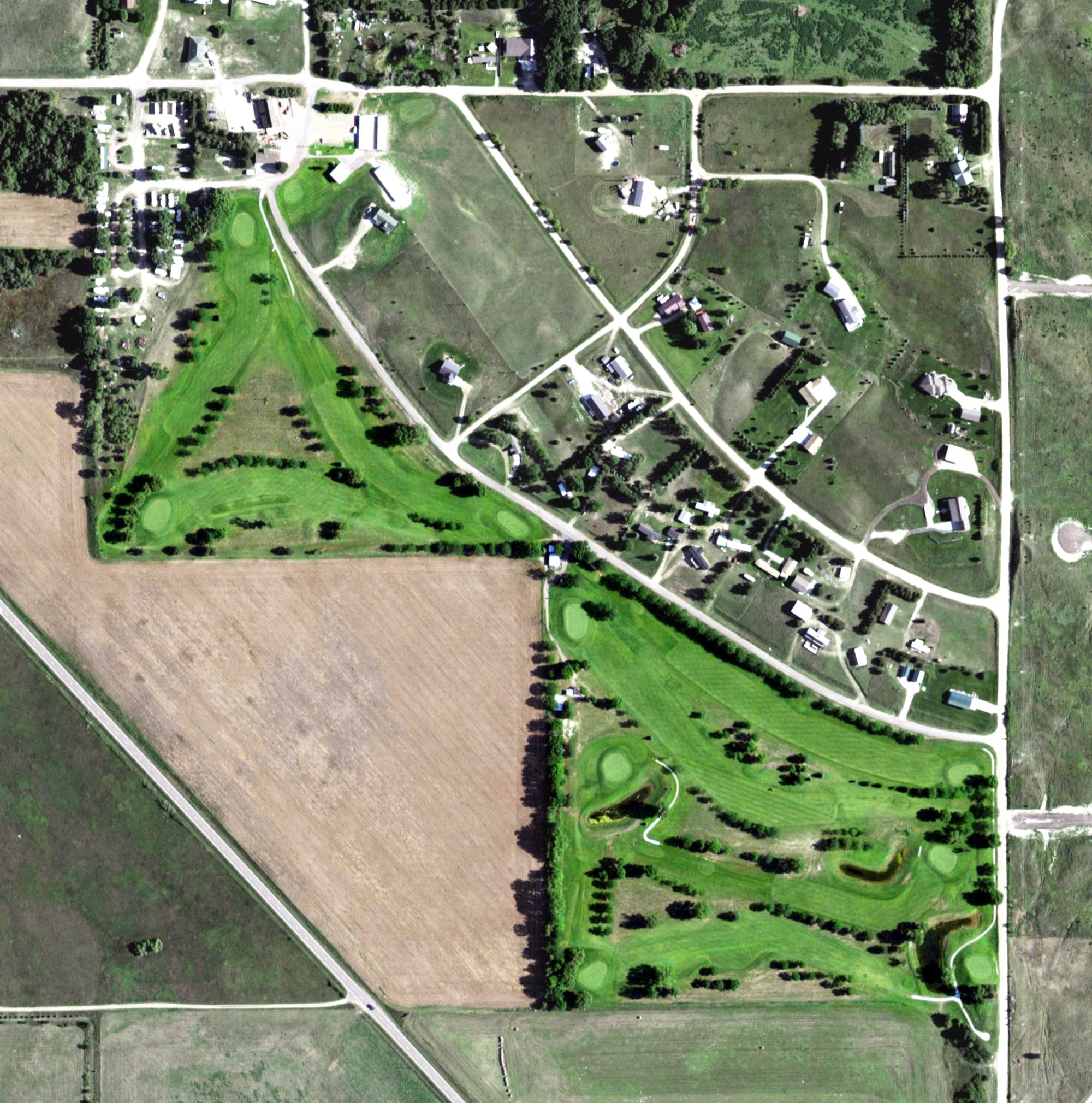 Aerial view of Calamus Golf Course, NE