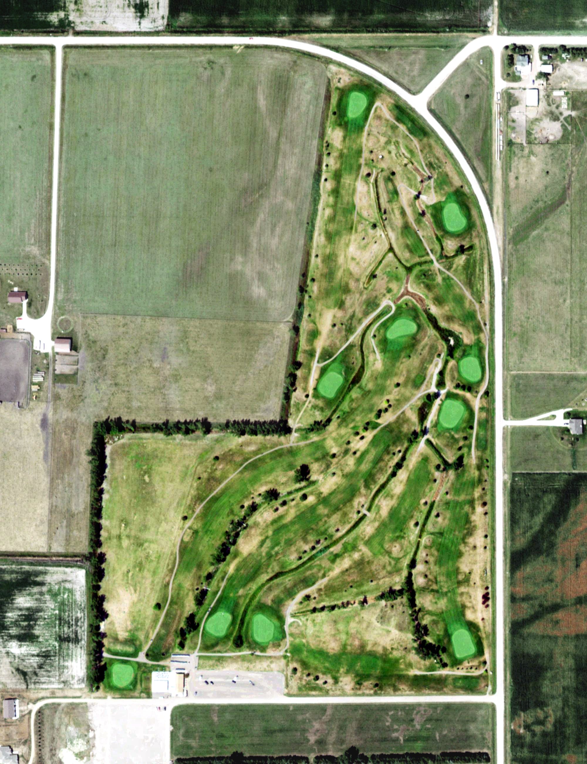 Aerial view of Country Drive Golf Course, NE