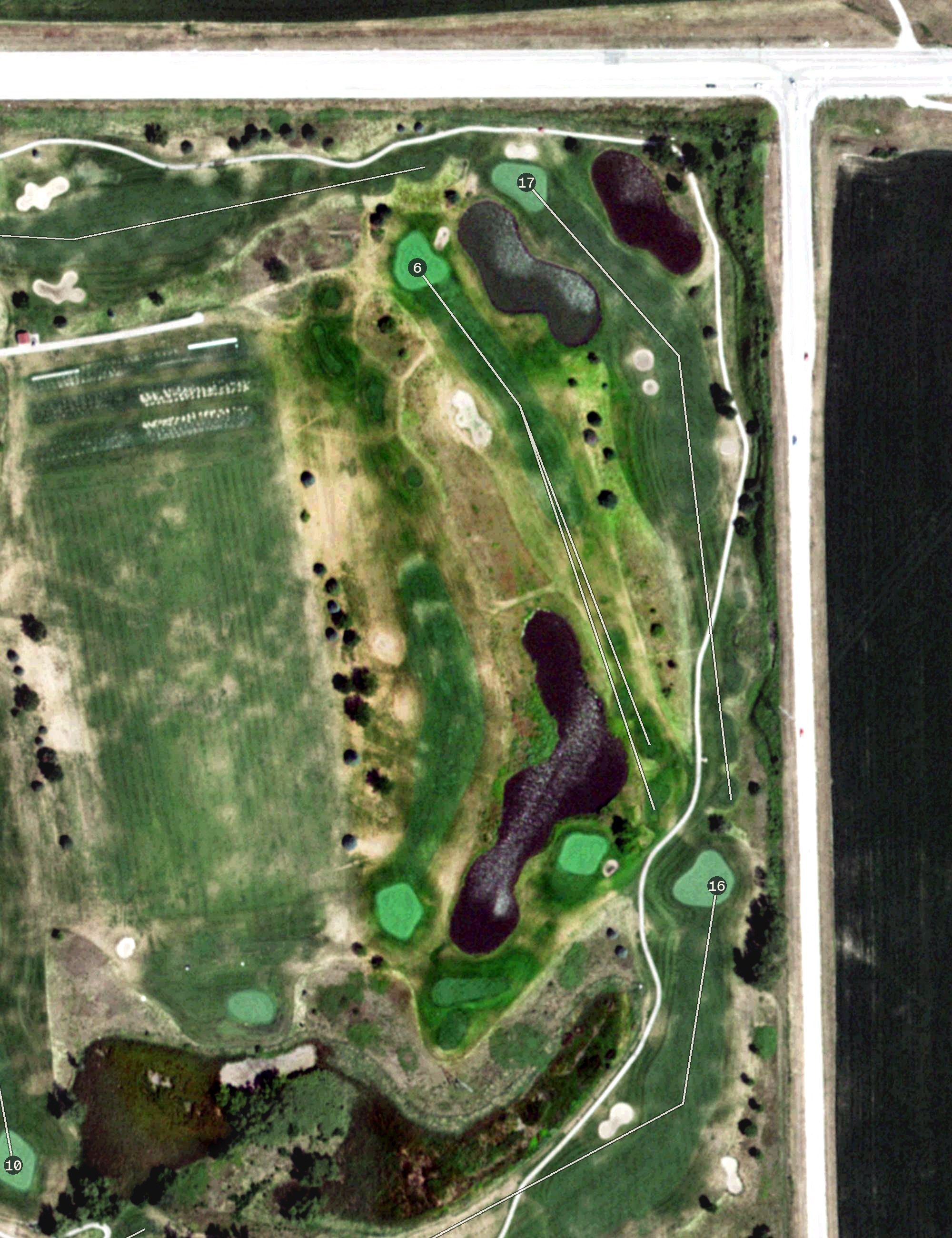 Aerial view of Eagle Hills Academy Golf Course, NE