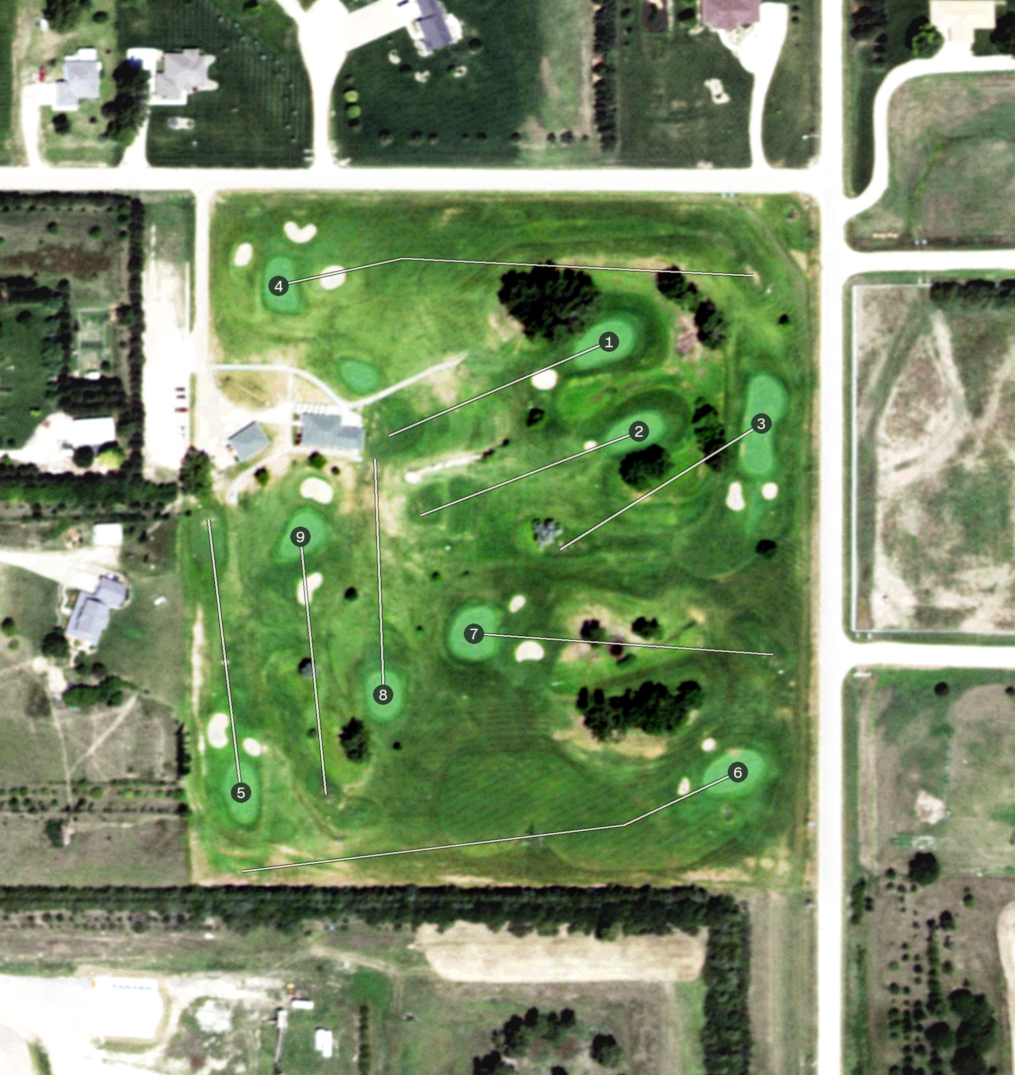 Aerial view of Elks Country Golf, NE