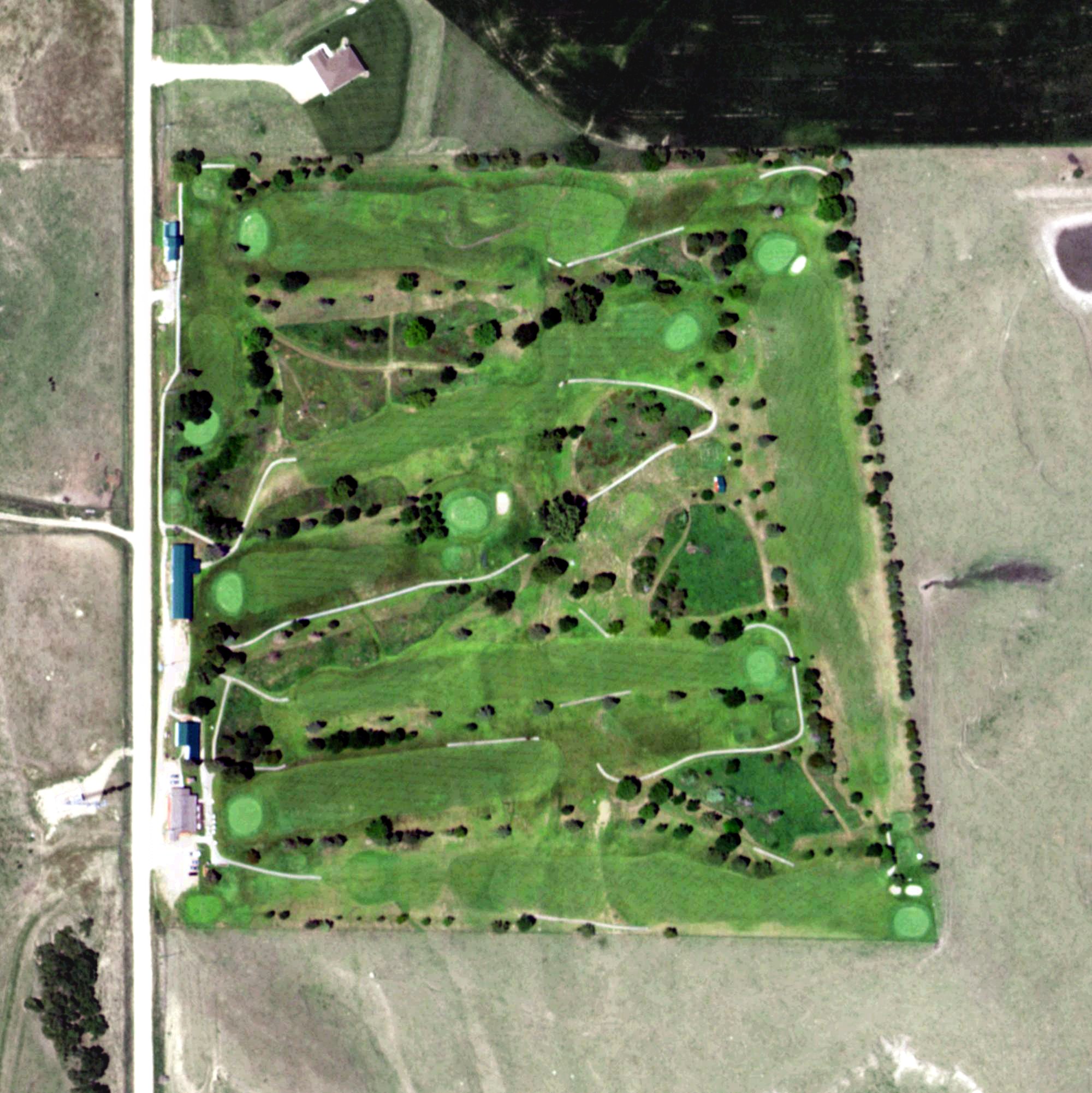 Aerial view of Gibbon Valley View Golf Club, NE