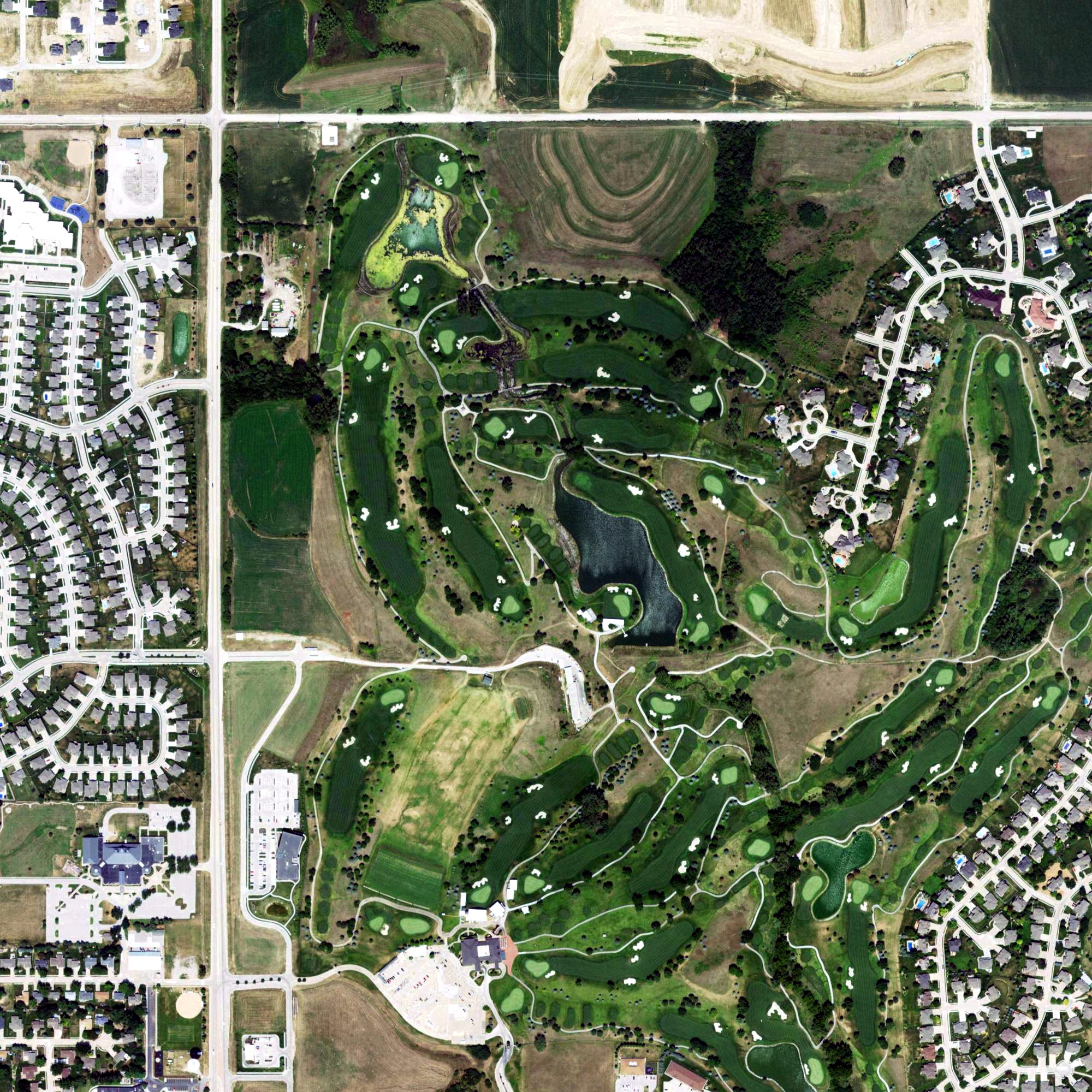 Aerial view of Golf at Indian Creek - Gray Hawk Course, NE