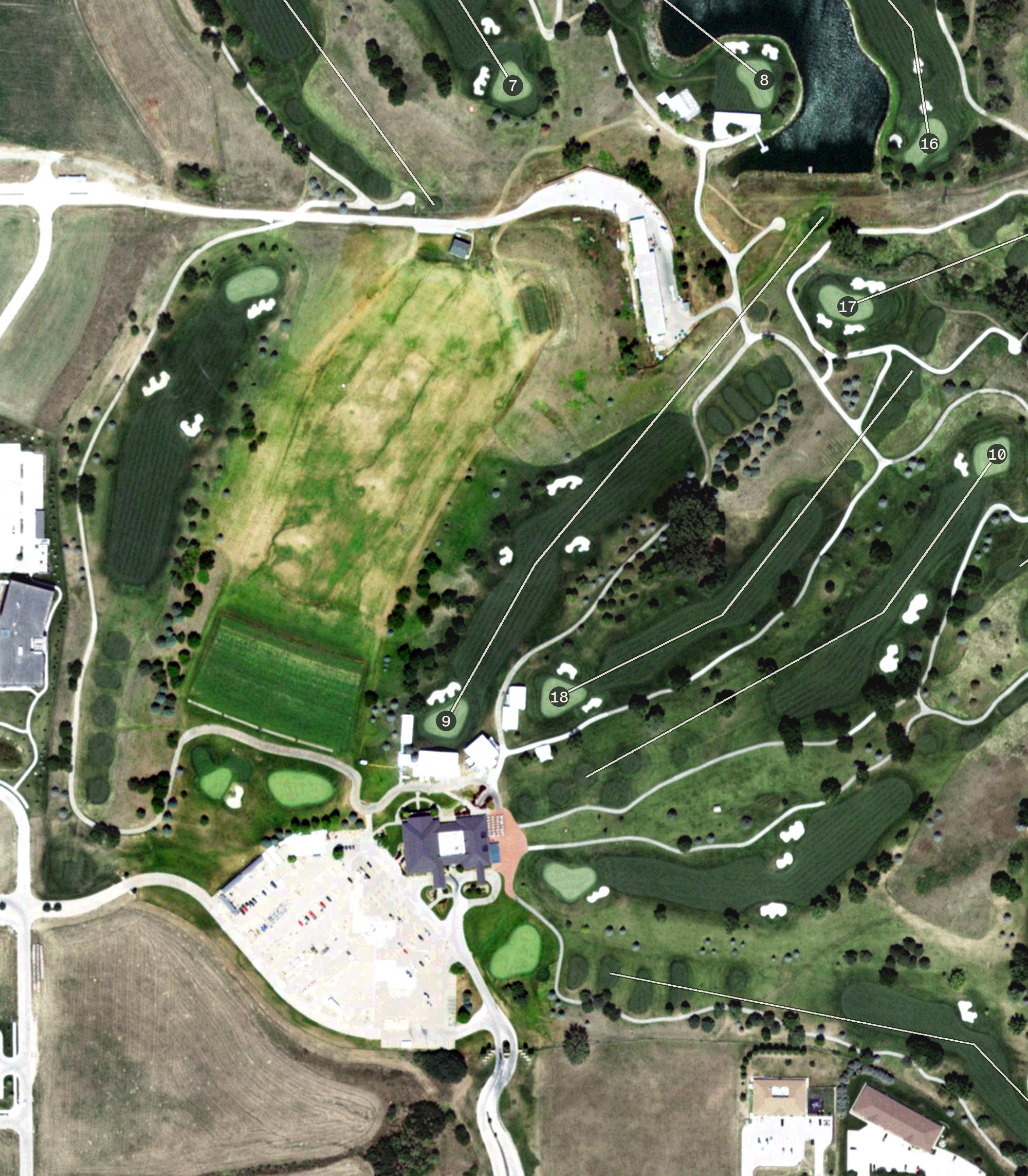 Aerial view of Golf at Indian Creek, NE