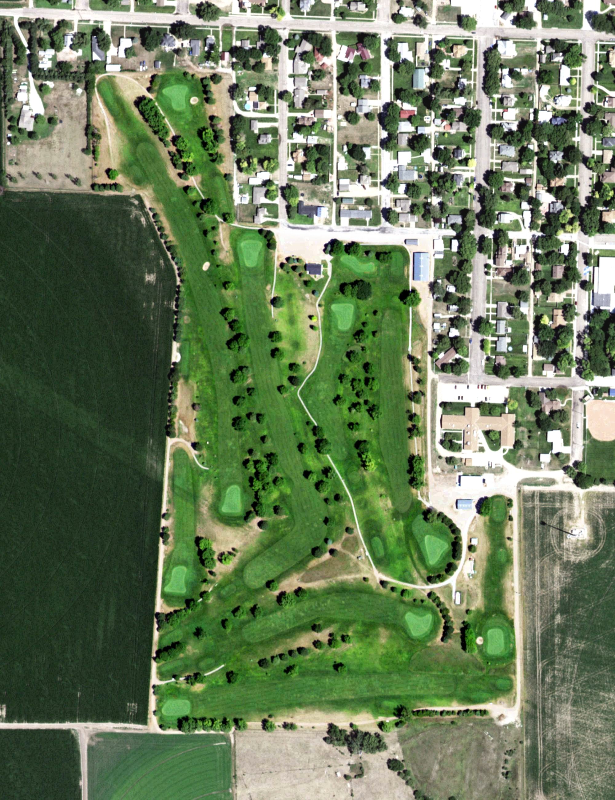 Aerial view of Hiline Golf Course, NE