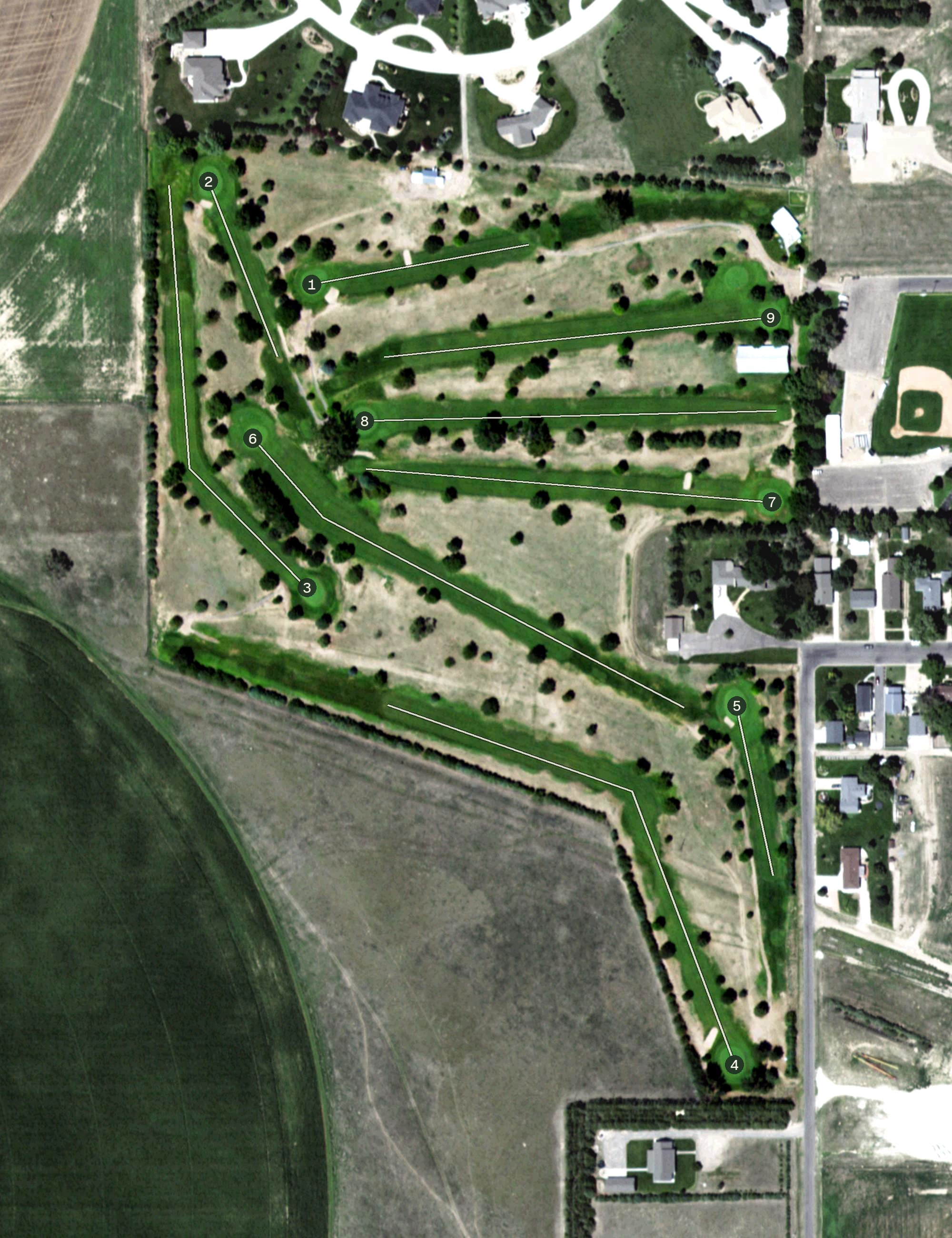 Aerial view of Imperial Country Club, NE