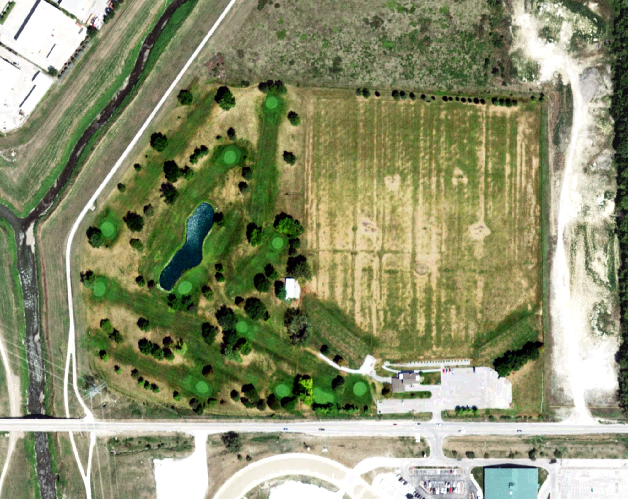 Aerial view of Milt's Golf Course (9-Hole), NE