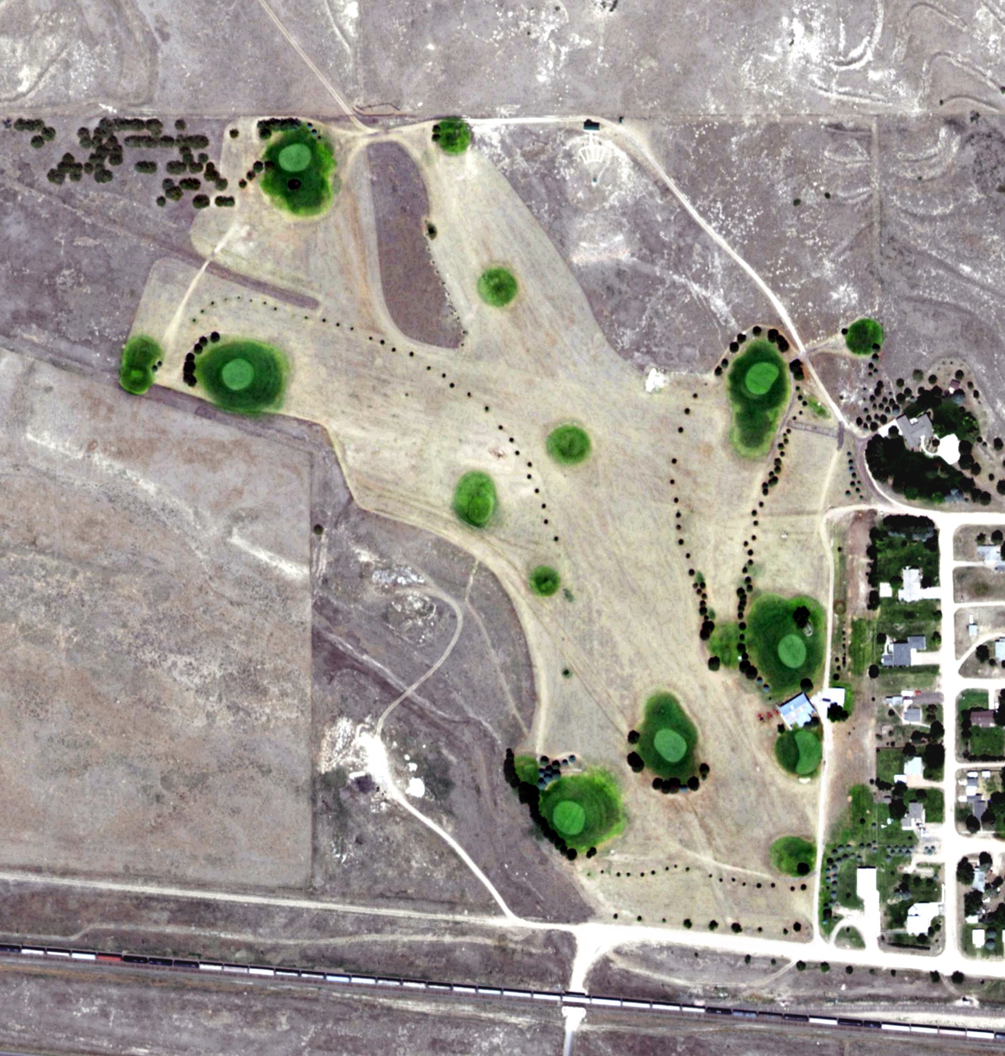 Aerial view of Prairie Pines Golf Course, NE