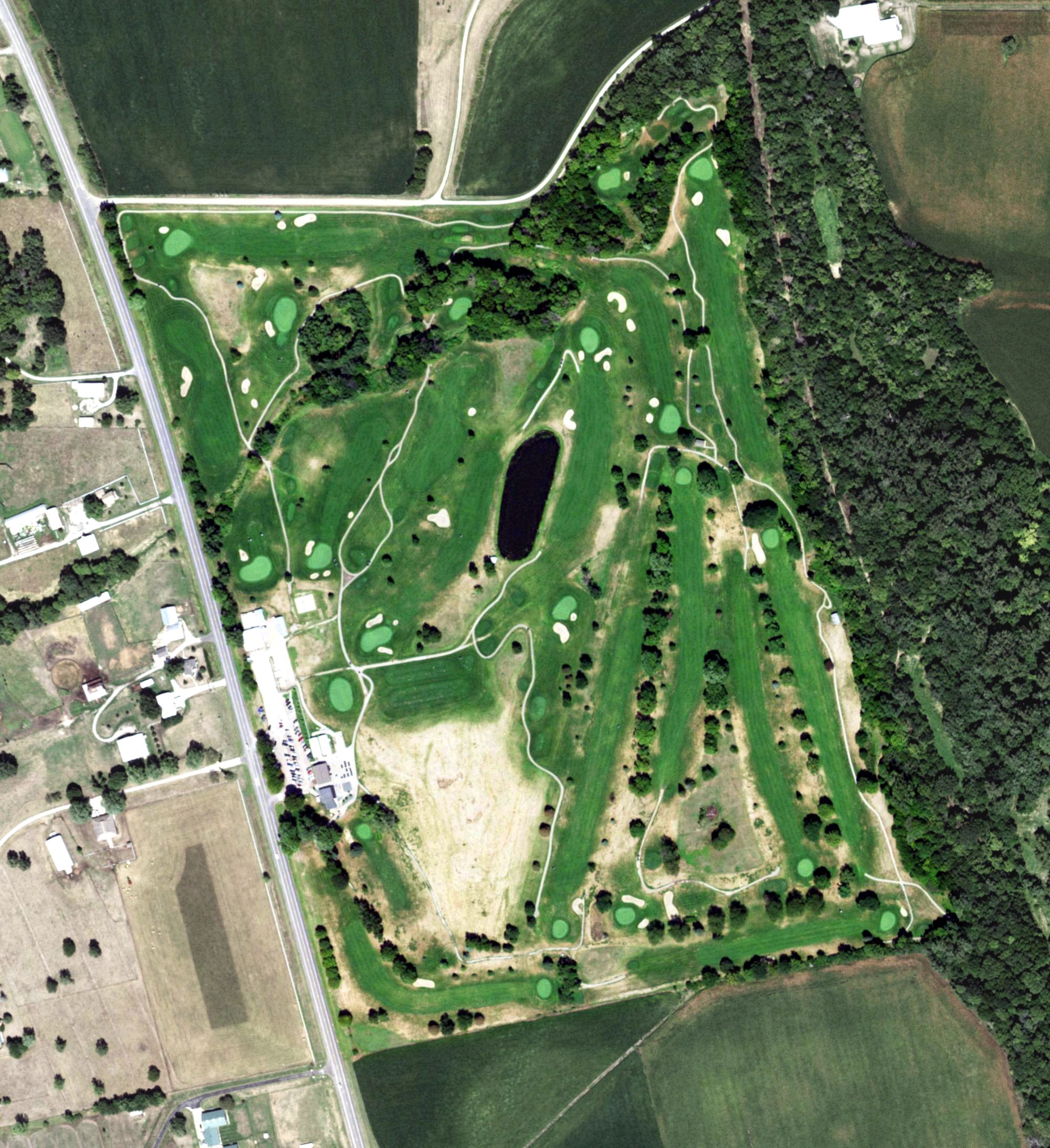 Aerial view of River Wilds Golf Club, NE