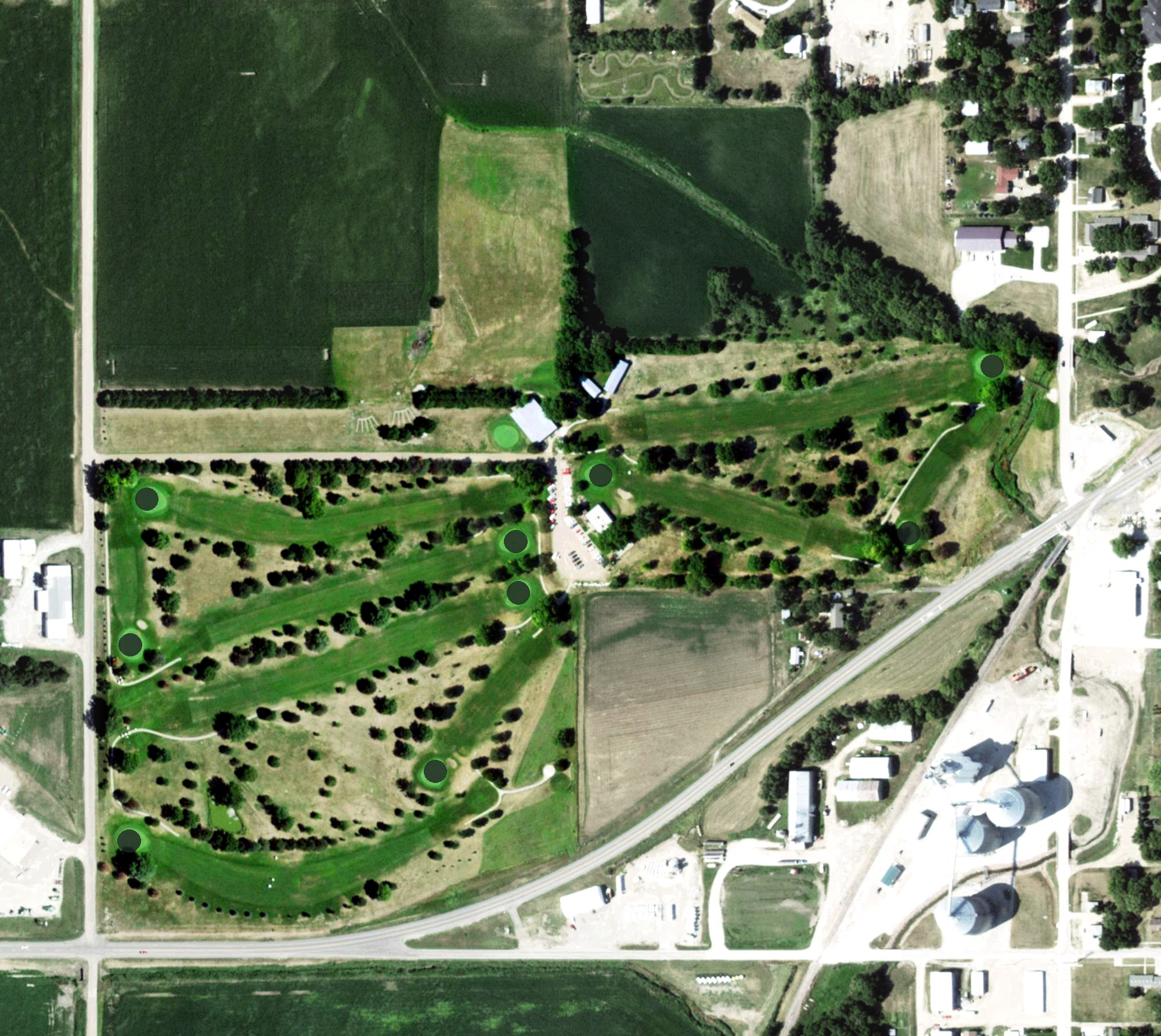 Aerial view of Ryan Hill Country Club, NE