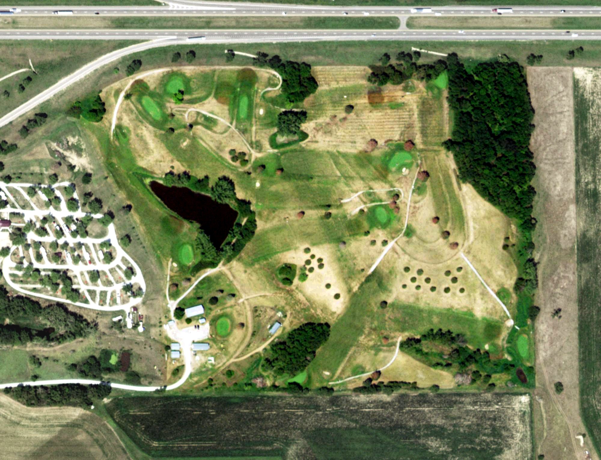 Aerial view of Sandy Meadows Golf Course, NE