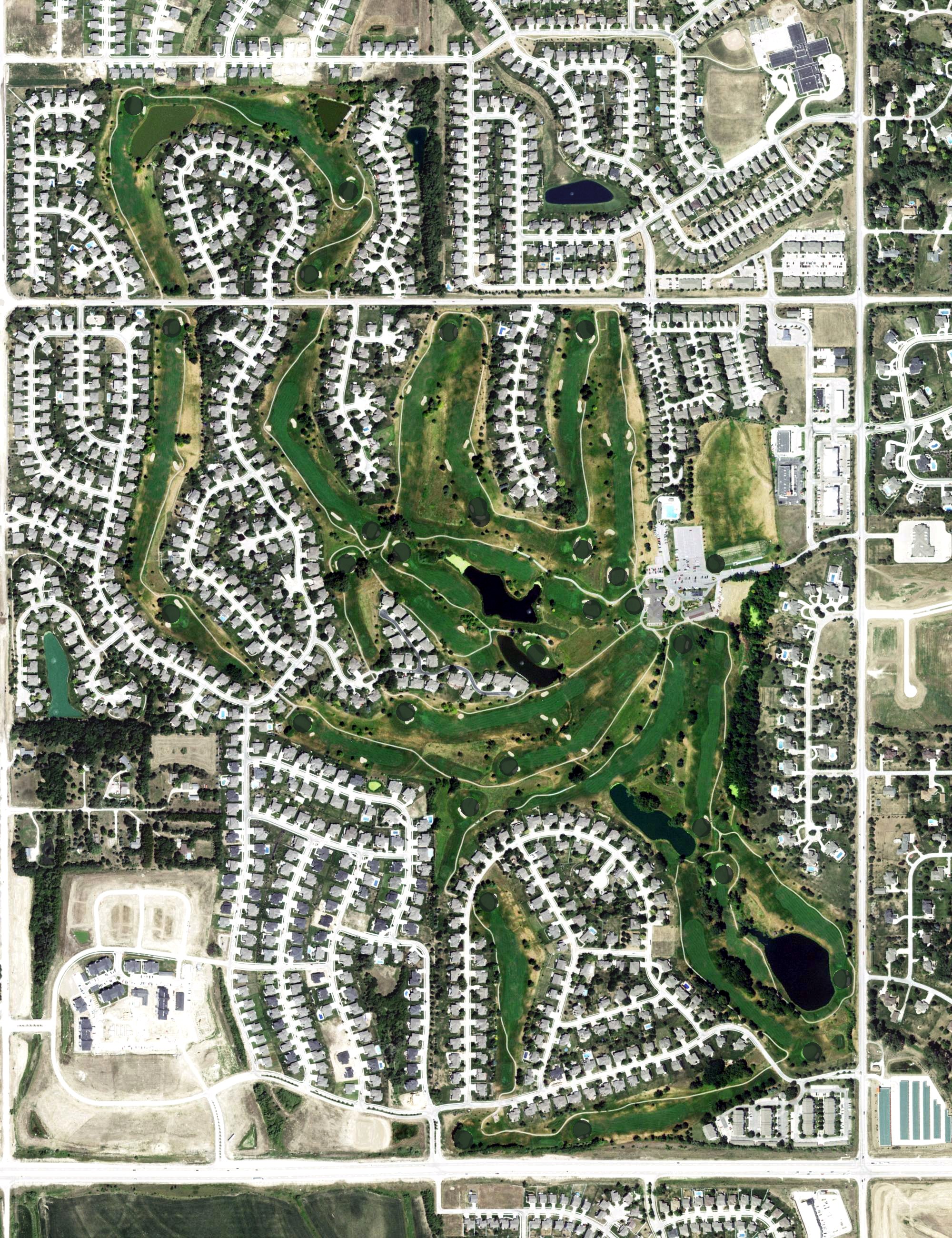 Aerial view of Tiburon Golf Course, NE