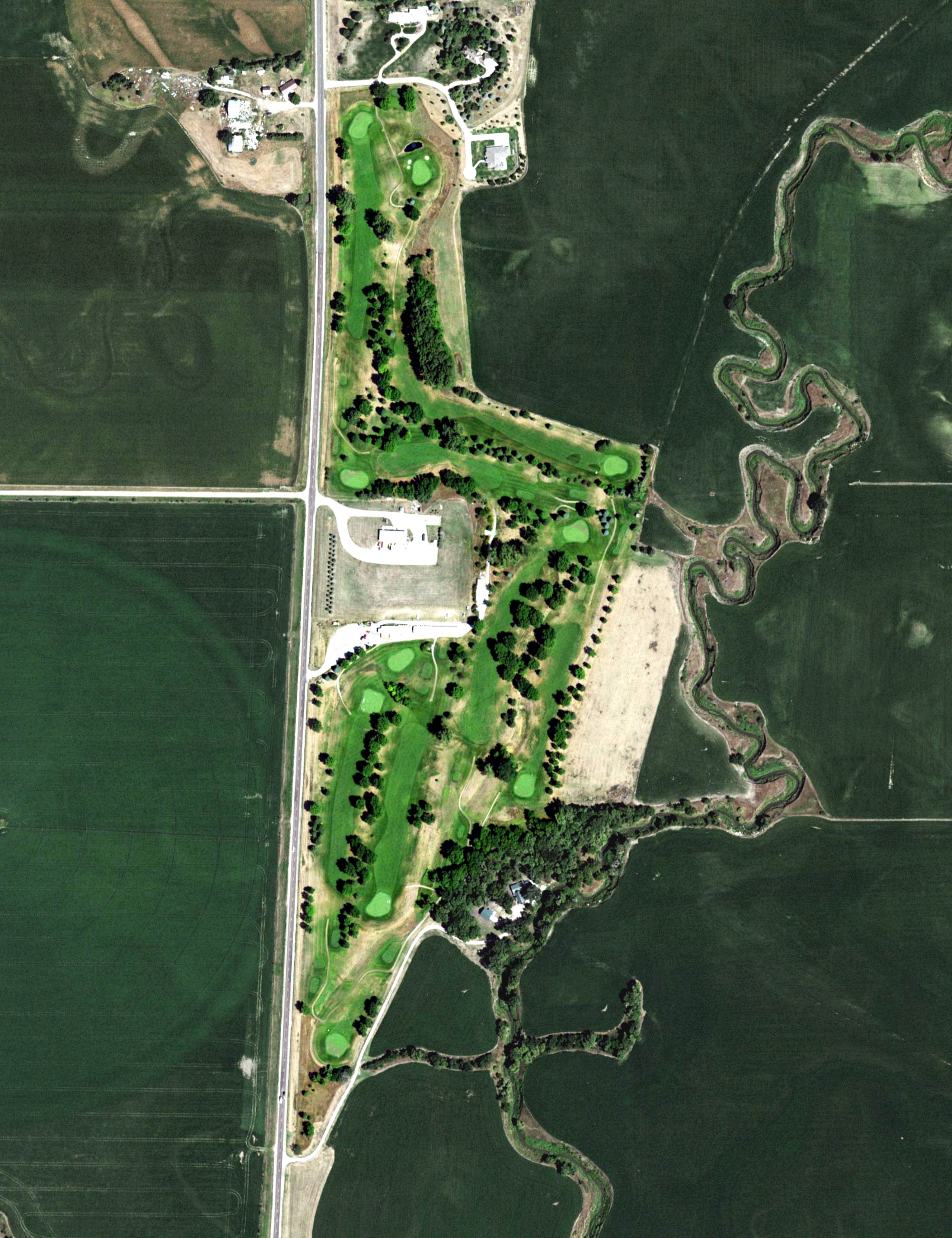Aerial view of Twin Creeks Golf Course, NE