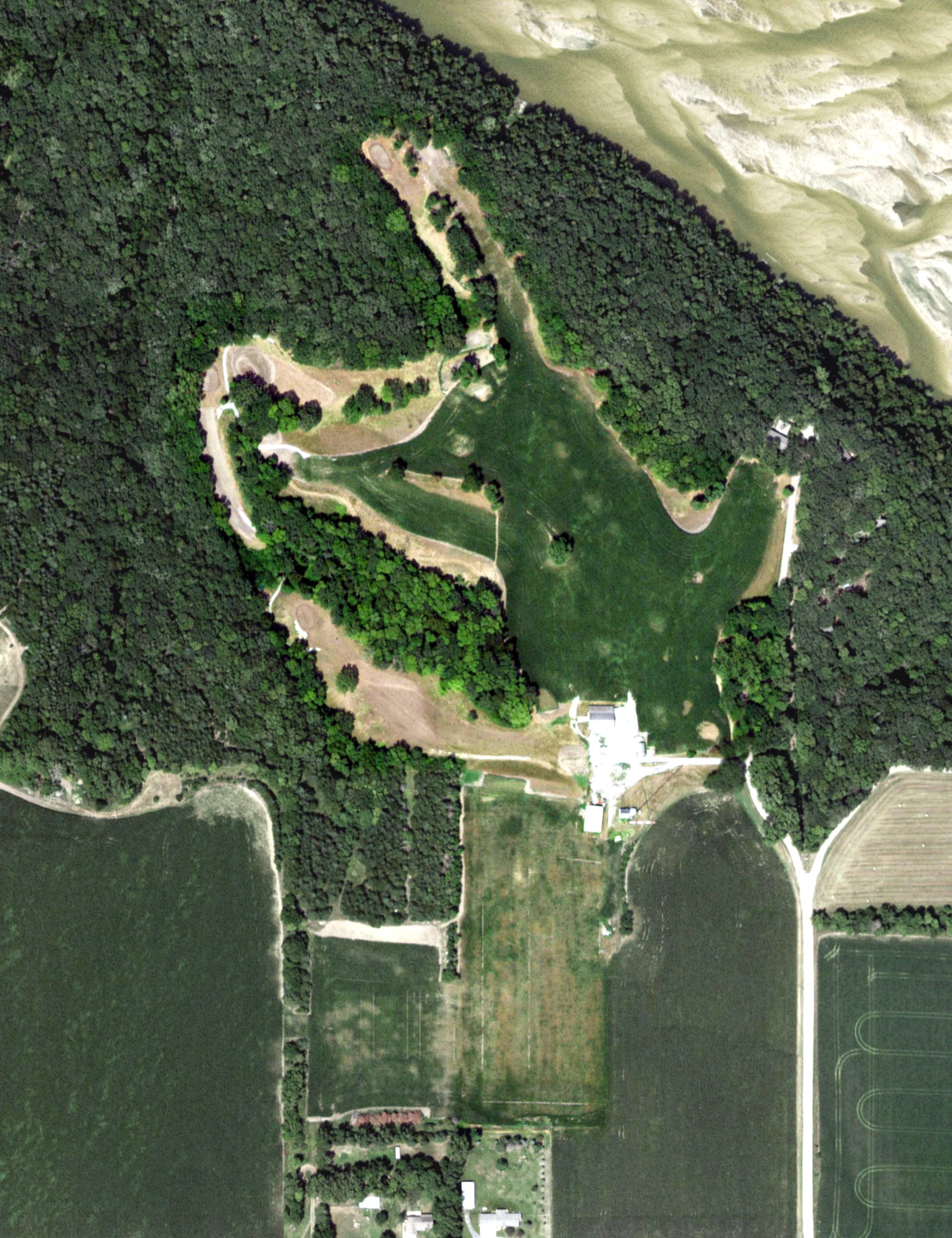 Aerial view of Whitetail Run Golf Course, NE