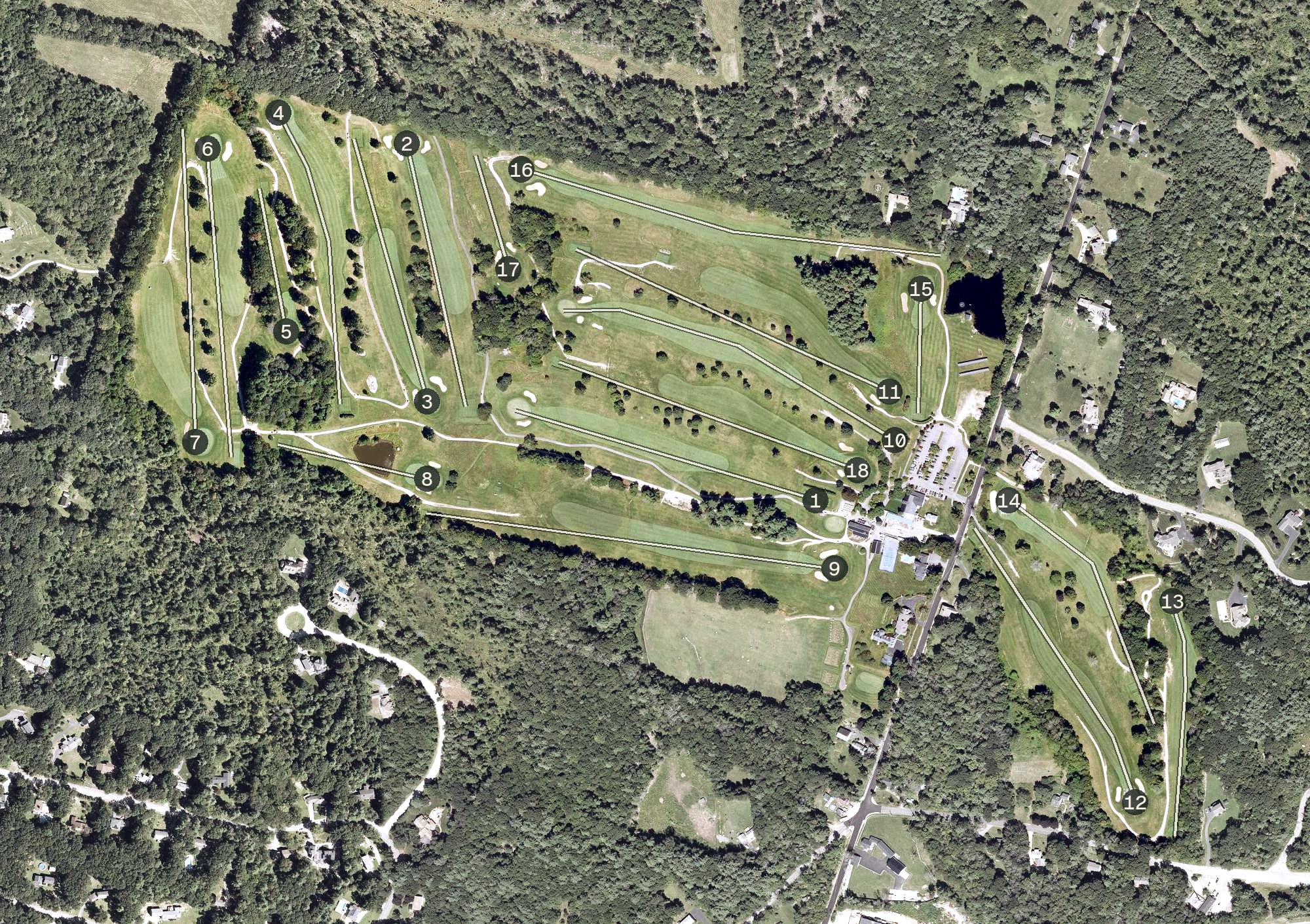 Aerial view of Candia Woods, NH