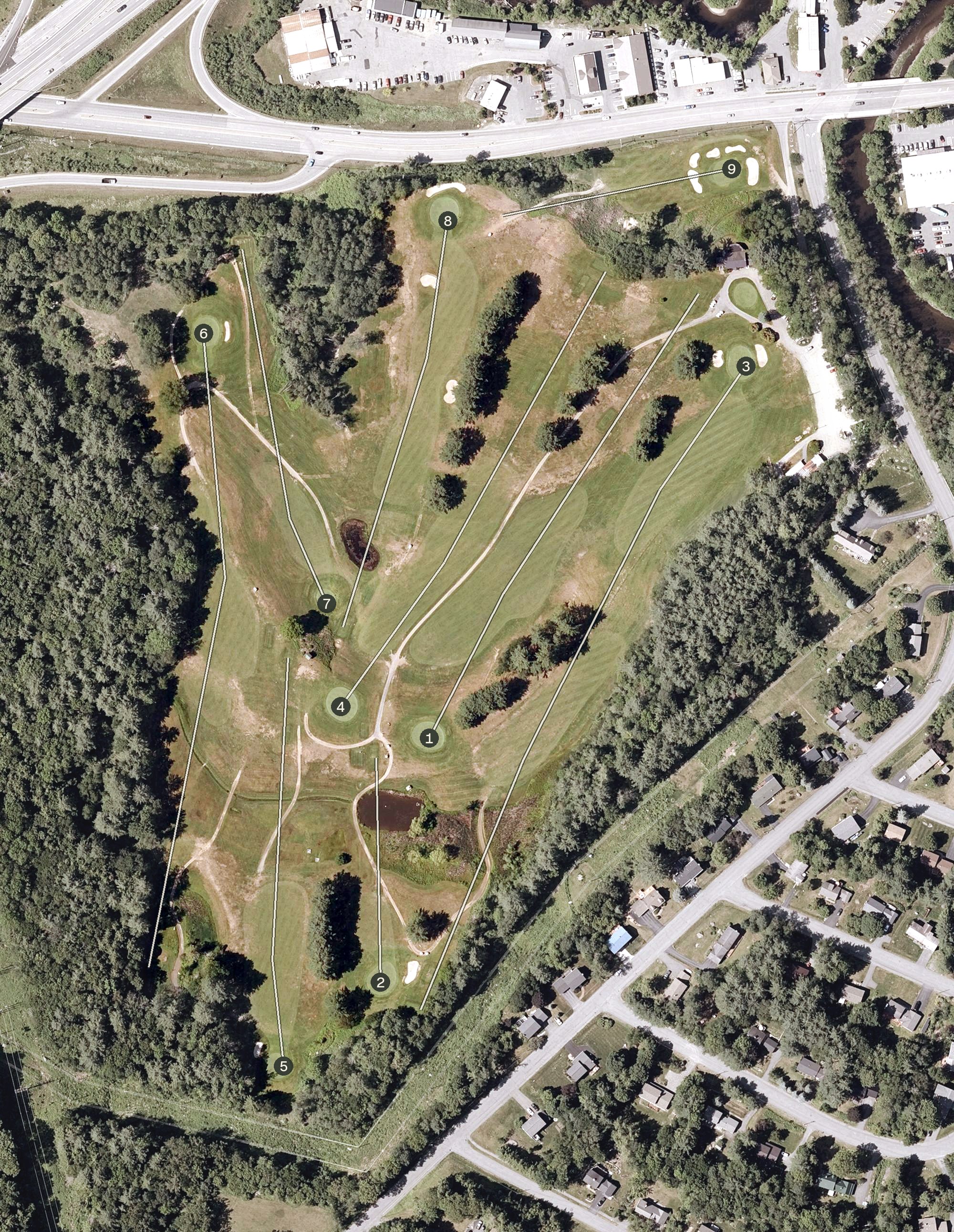 Aerial view of Carter Country Club, NH