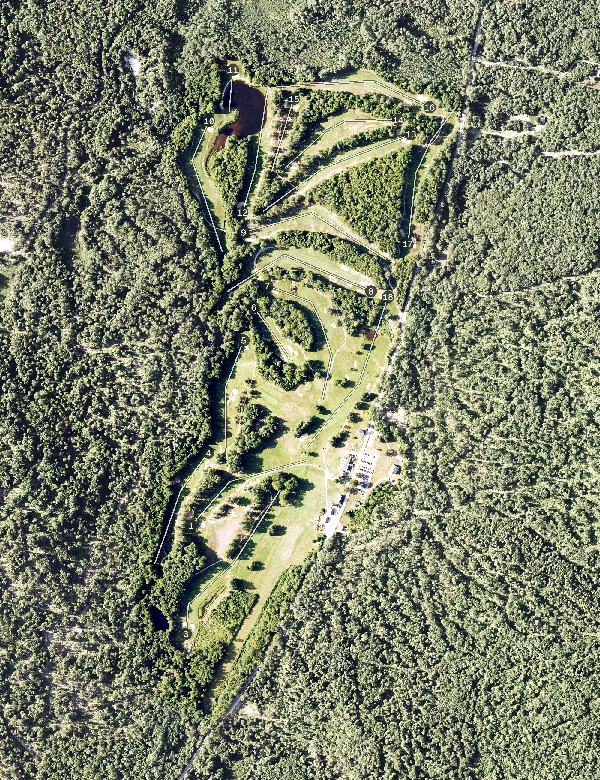 Aerial view of Country Club of New Hampshire, NH