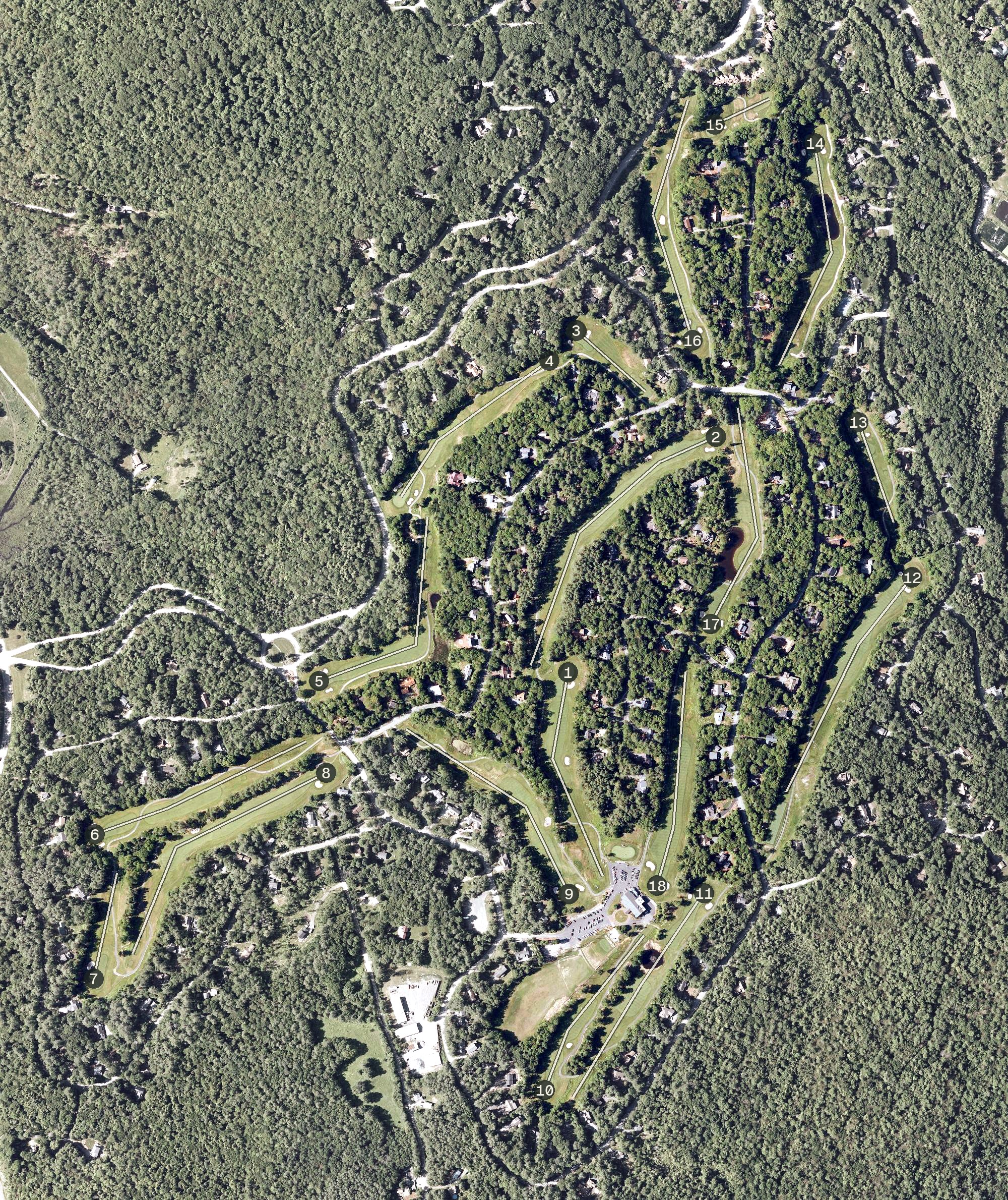 Aerial view of Eastman Links, NH