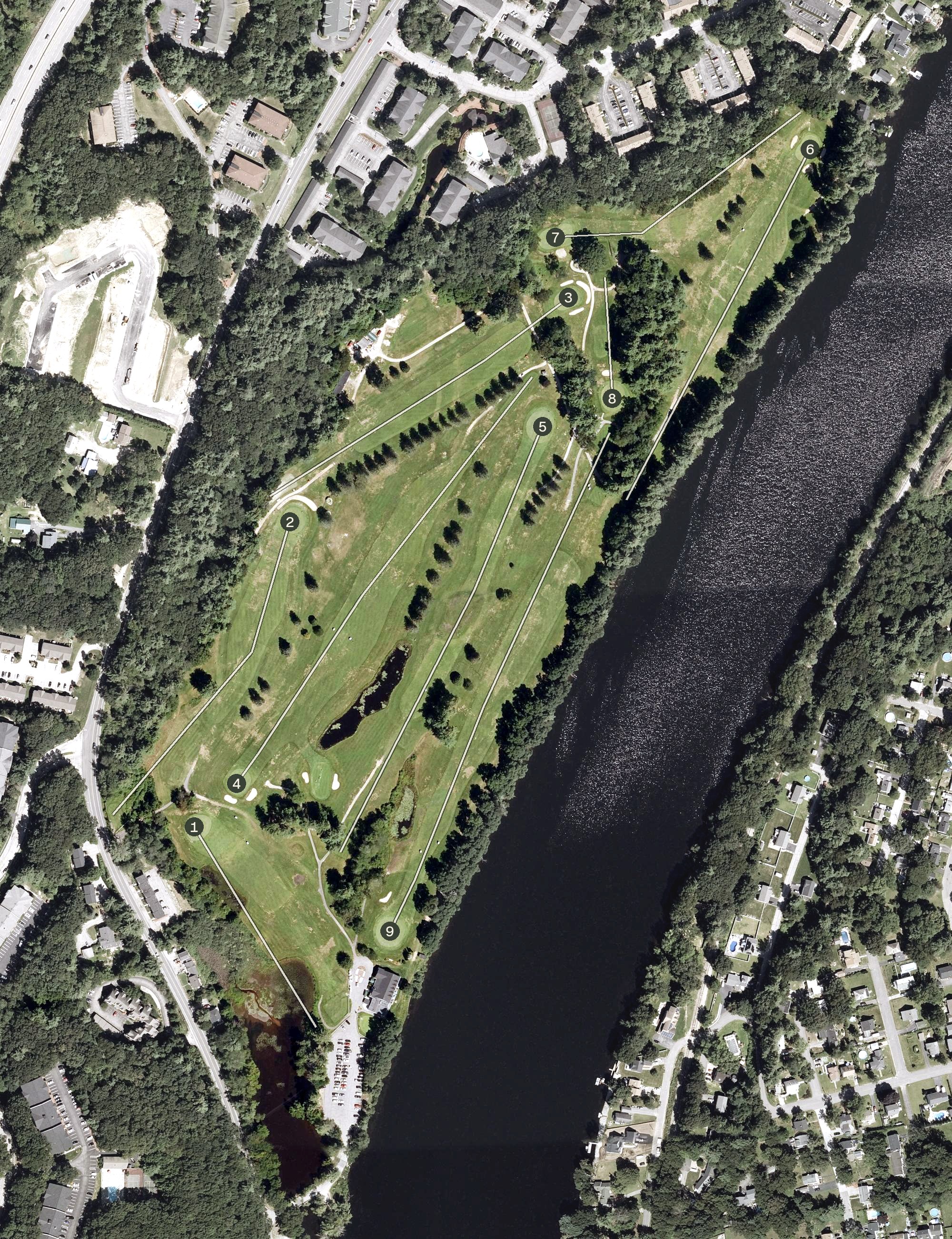 Aerial view of Intervale Country Club, NH
