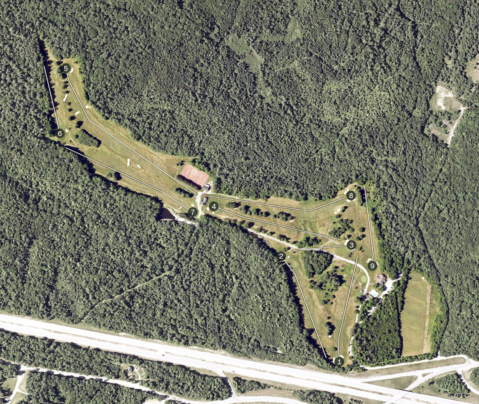 Aerial view of Profile Club, NH