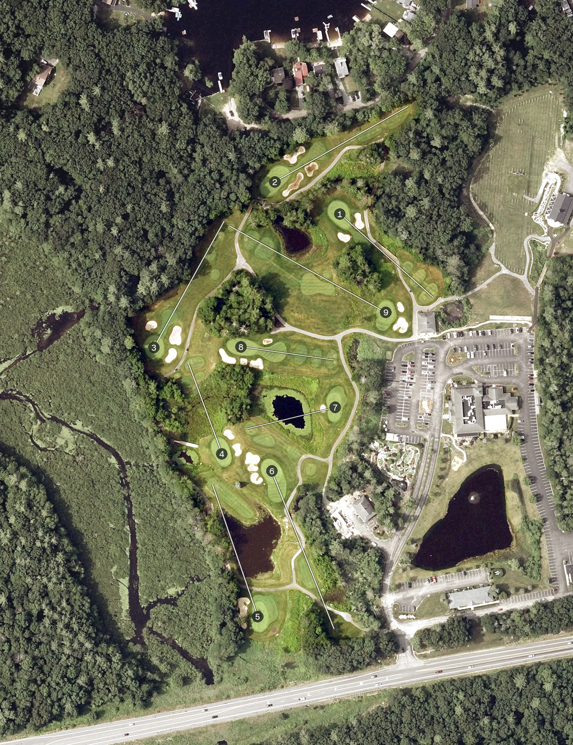 Aerial view of The Links - LaBelle Winery Golf Course, NH