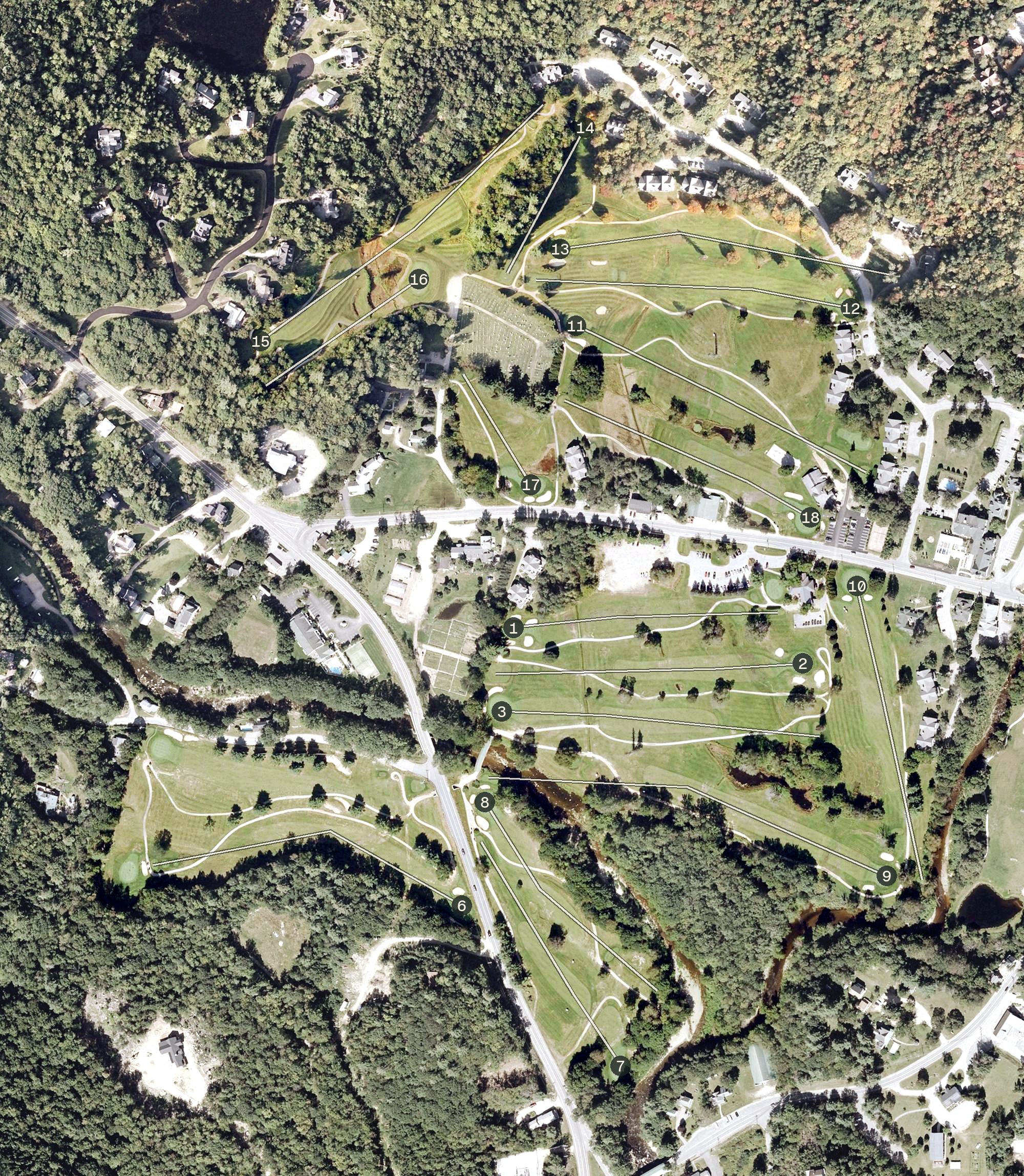 Aerial view of Wentworth Golf Club, NH