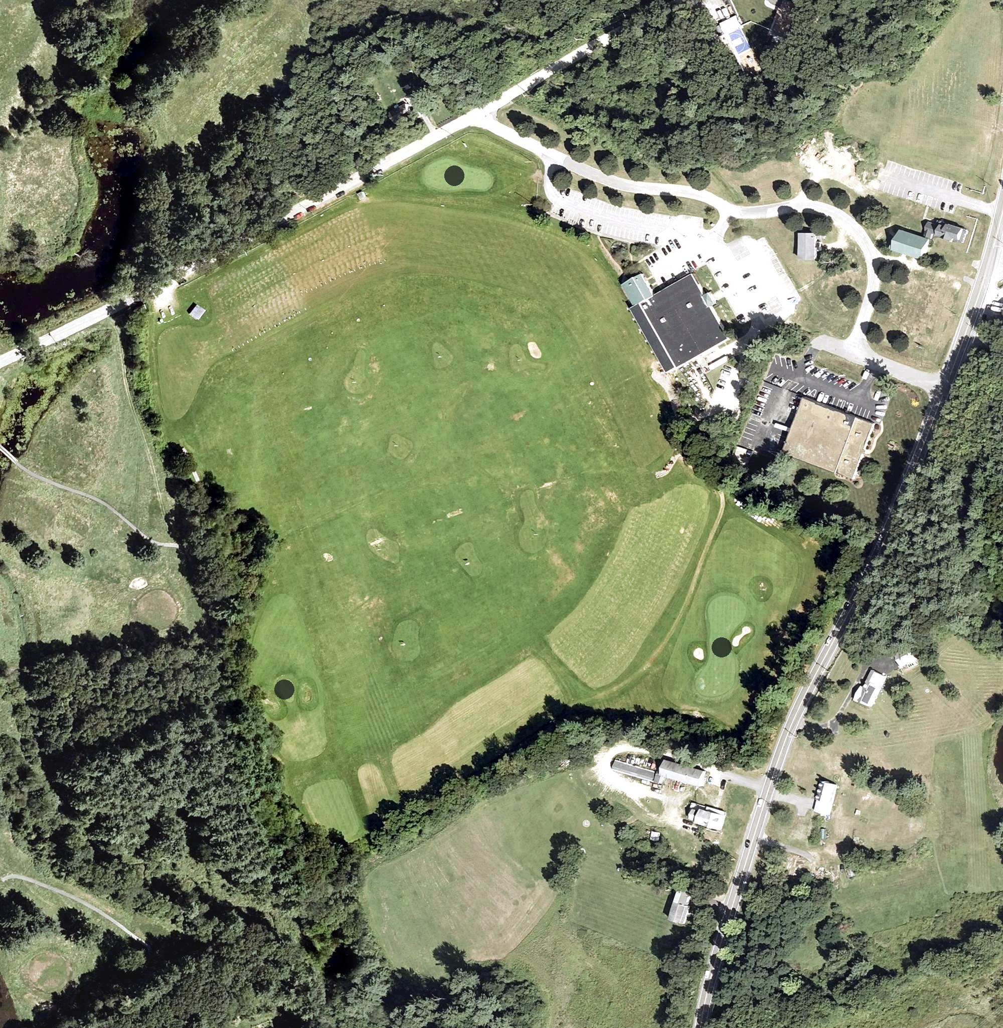 Aerial view of World Cup Golf Center, NH