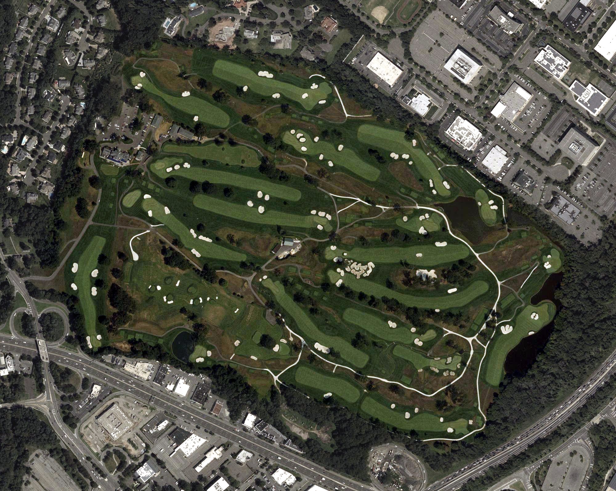 Aerial view of Arcola Country Club, NJ