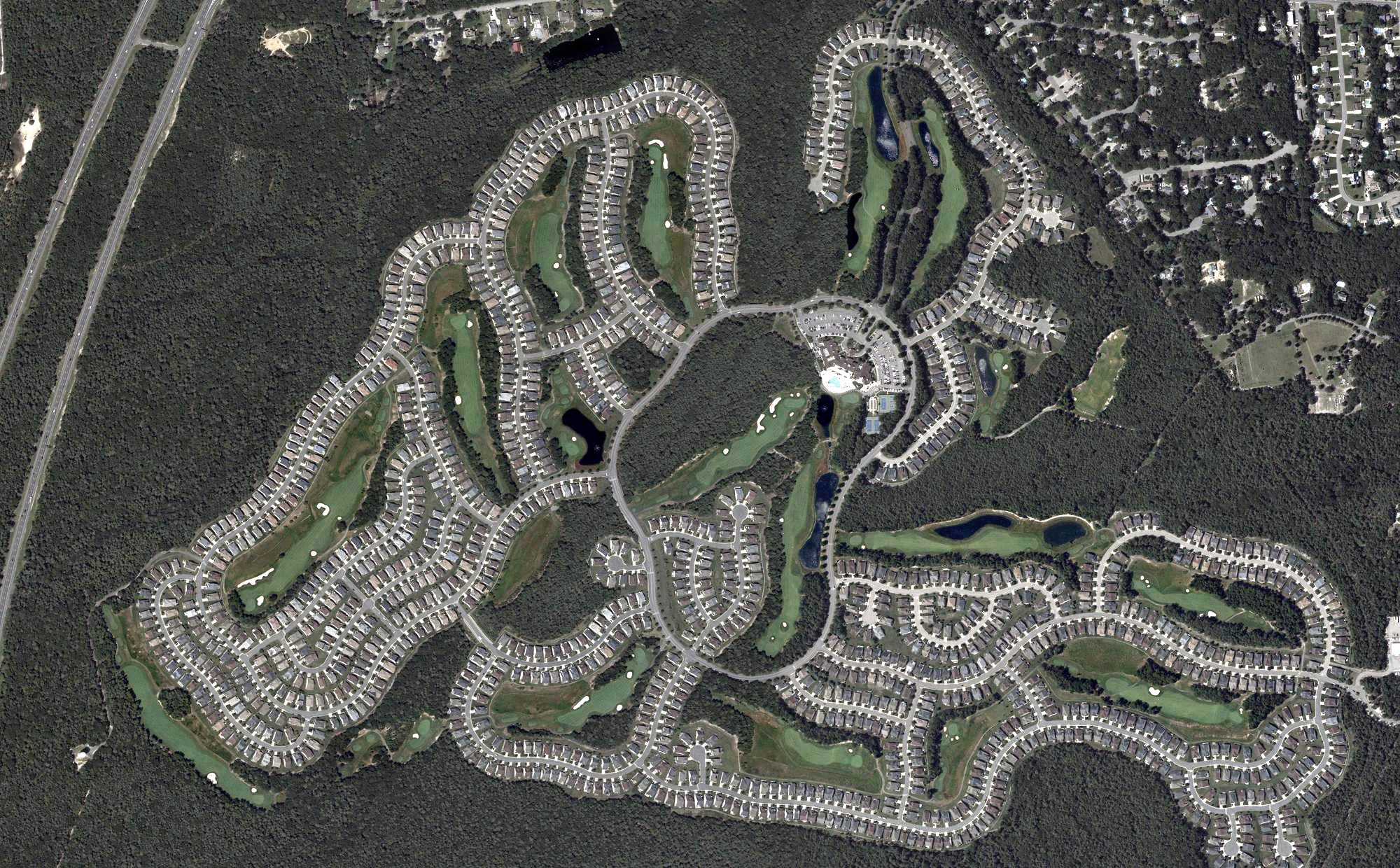 Aerial view of Arthur Hills Championship Course, NJ