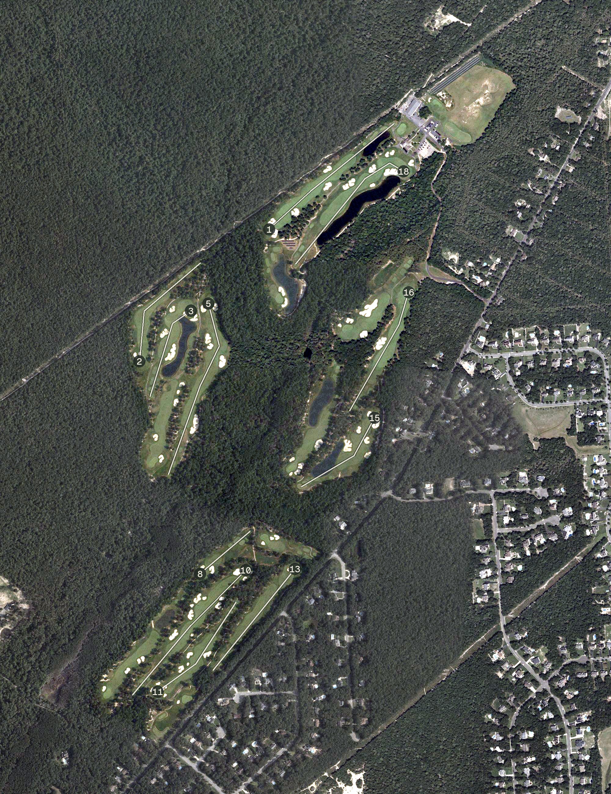 Aerial view of Ballamor Golf Club, NJ