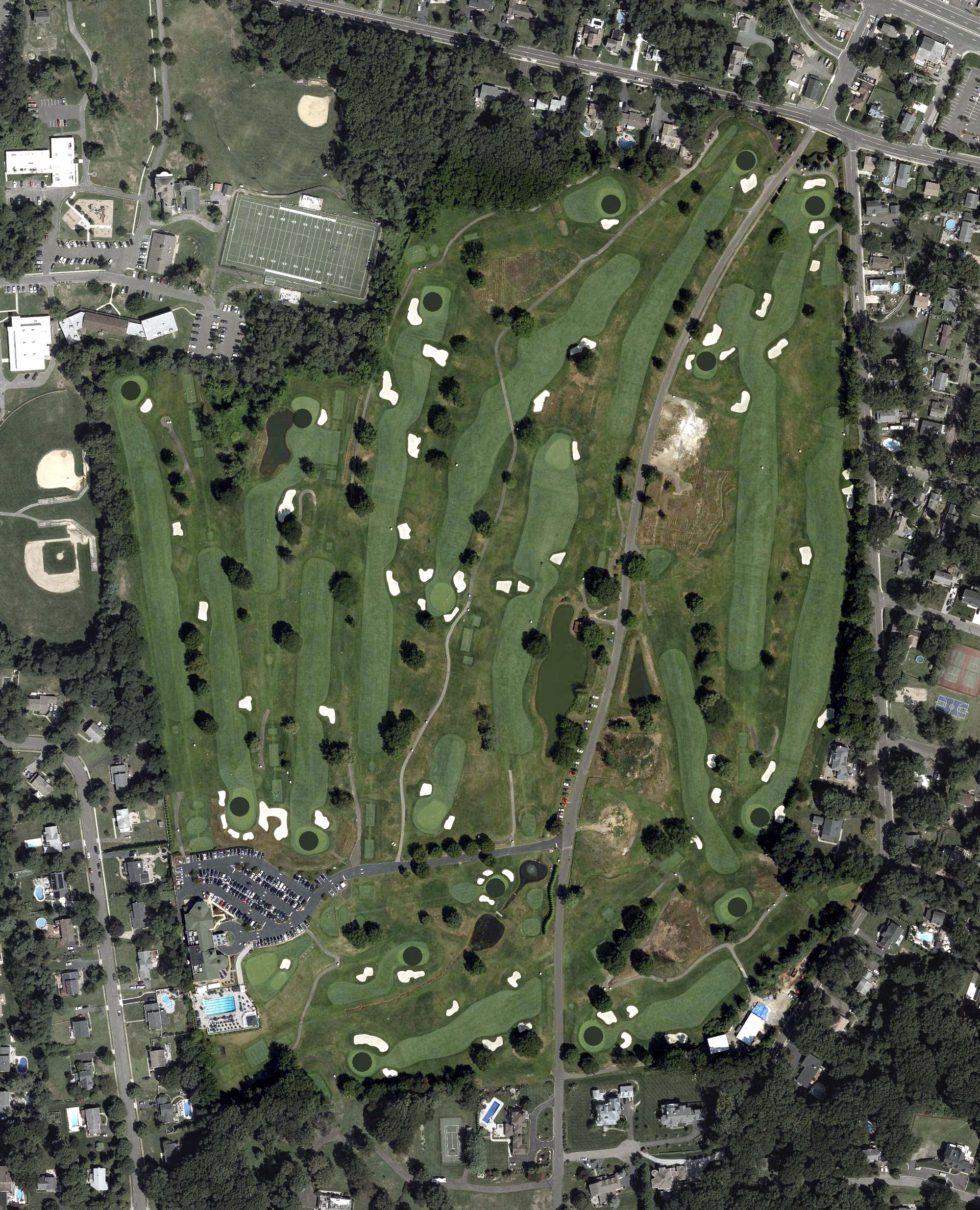 Aerial view of Beacon Hill Country Club, NJ