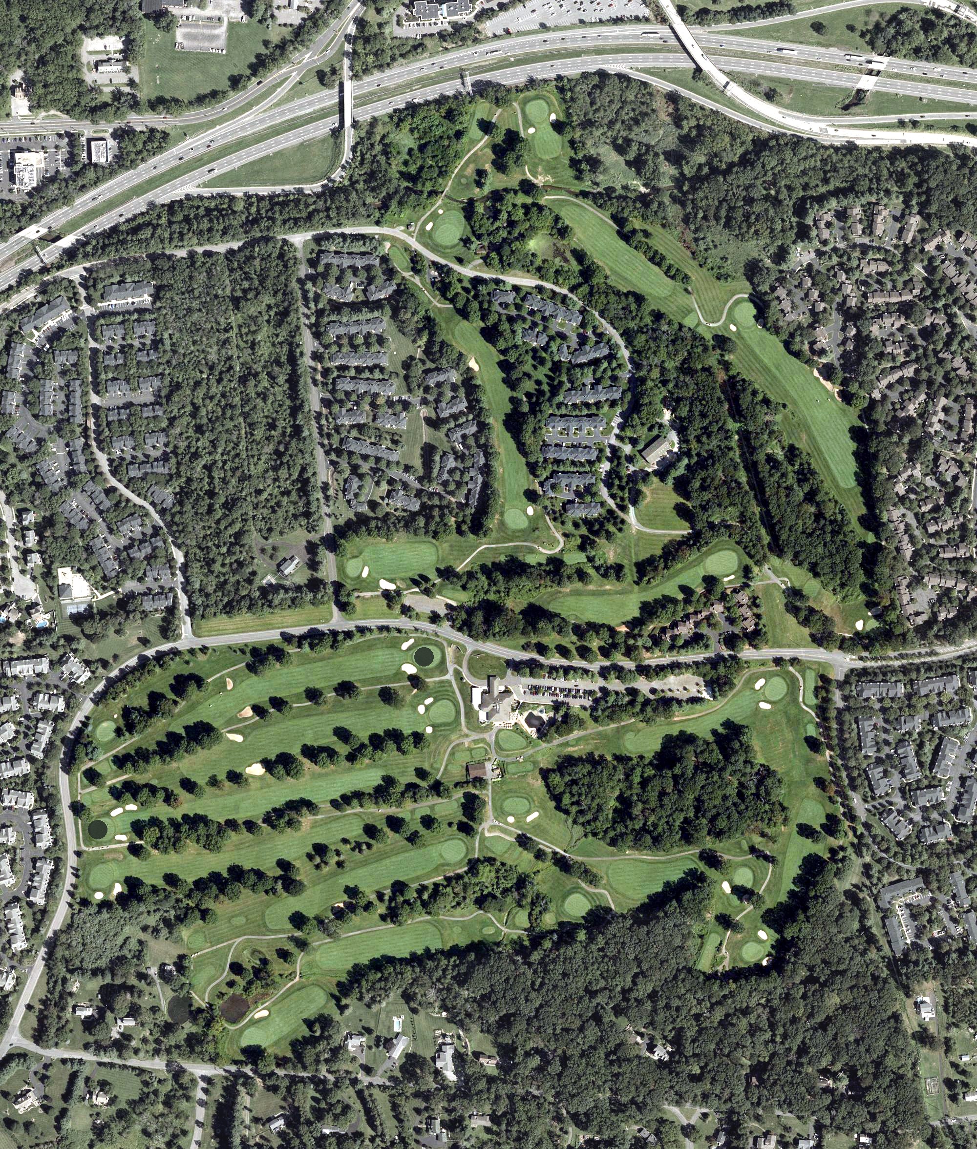 Aerial view of Beaver Brook Country Club, NJ