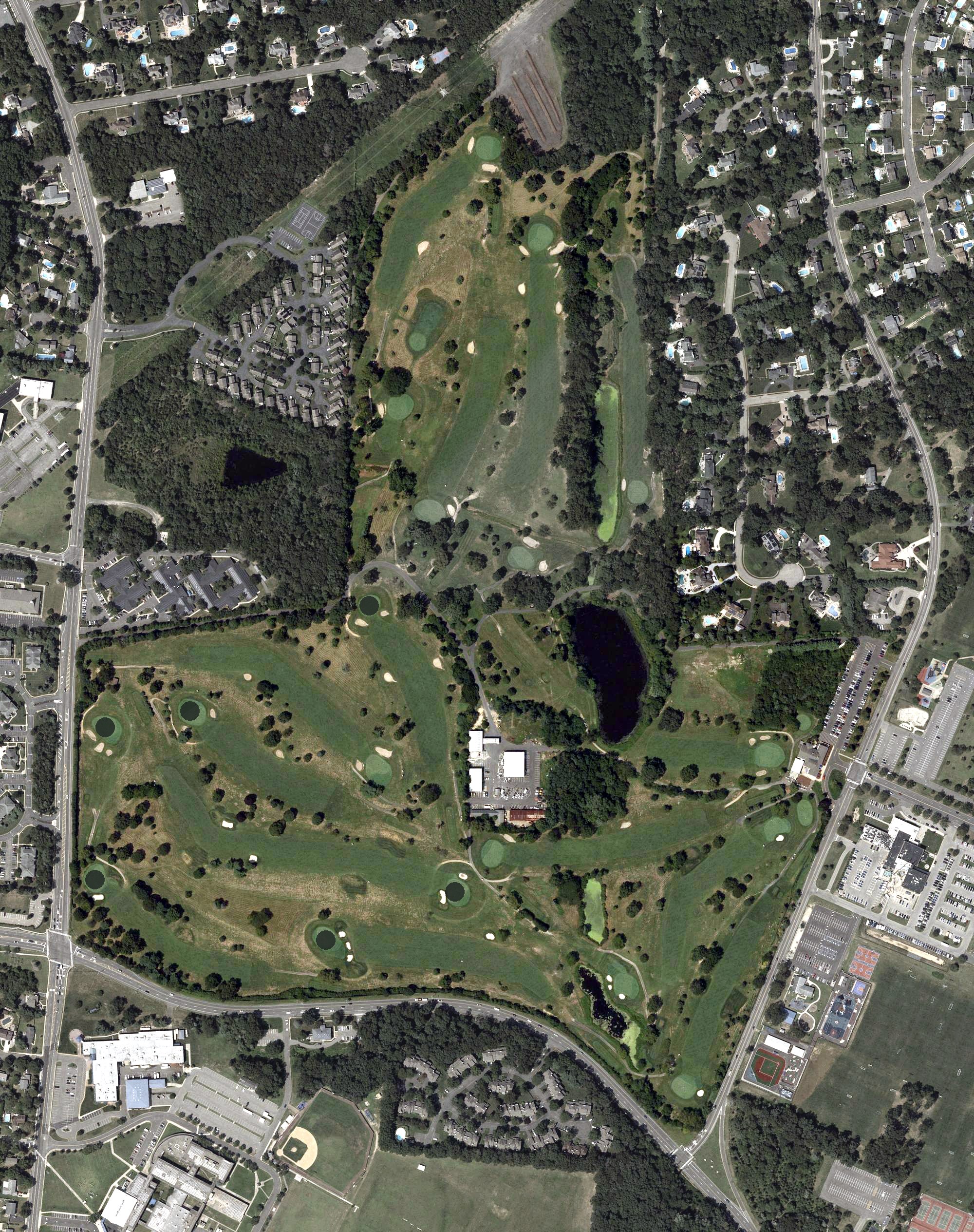 Aerial view of Bey Lea Golf Course, NJ