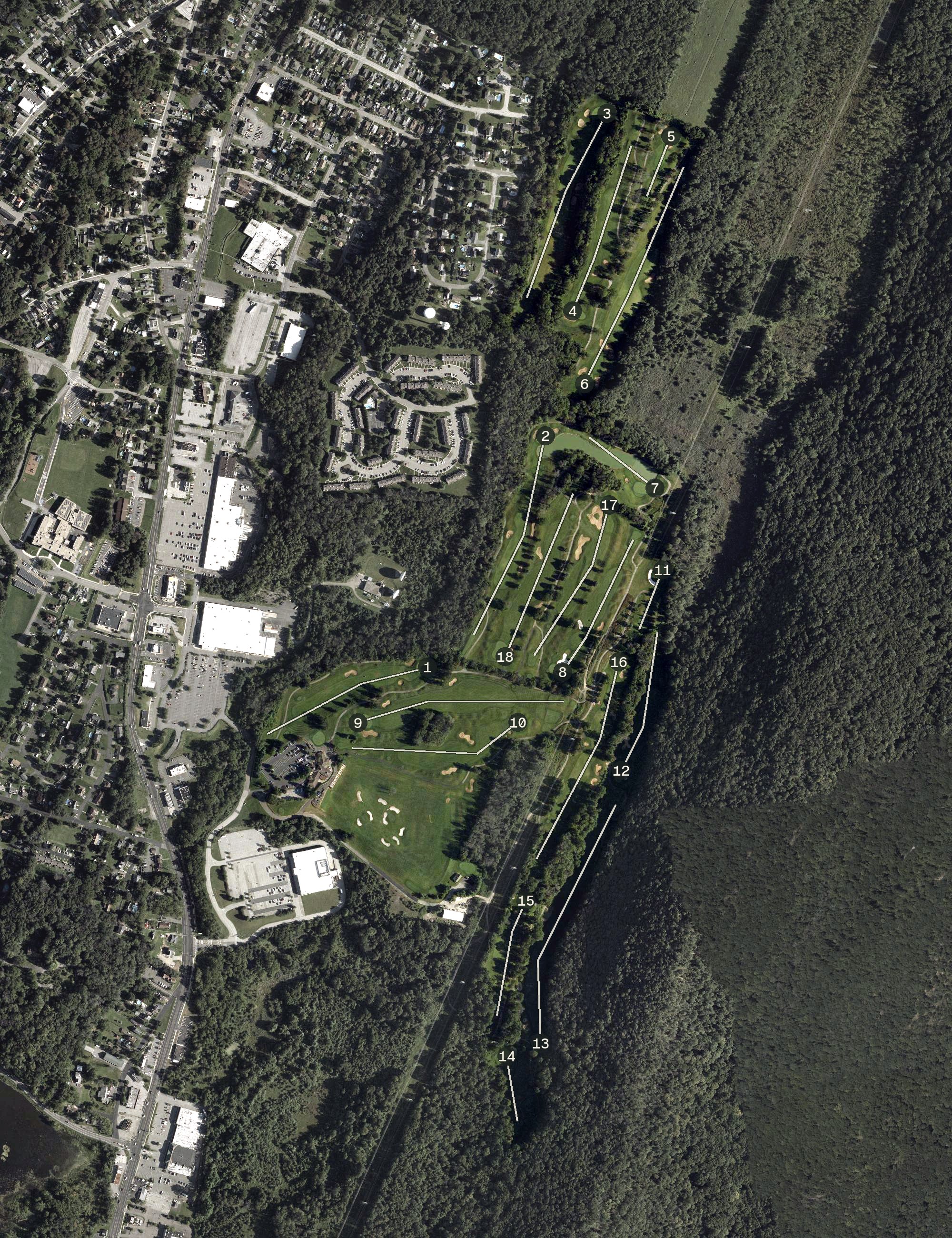 Aerial view of Black Bear, NJ